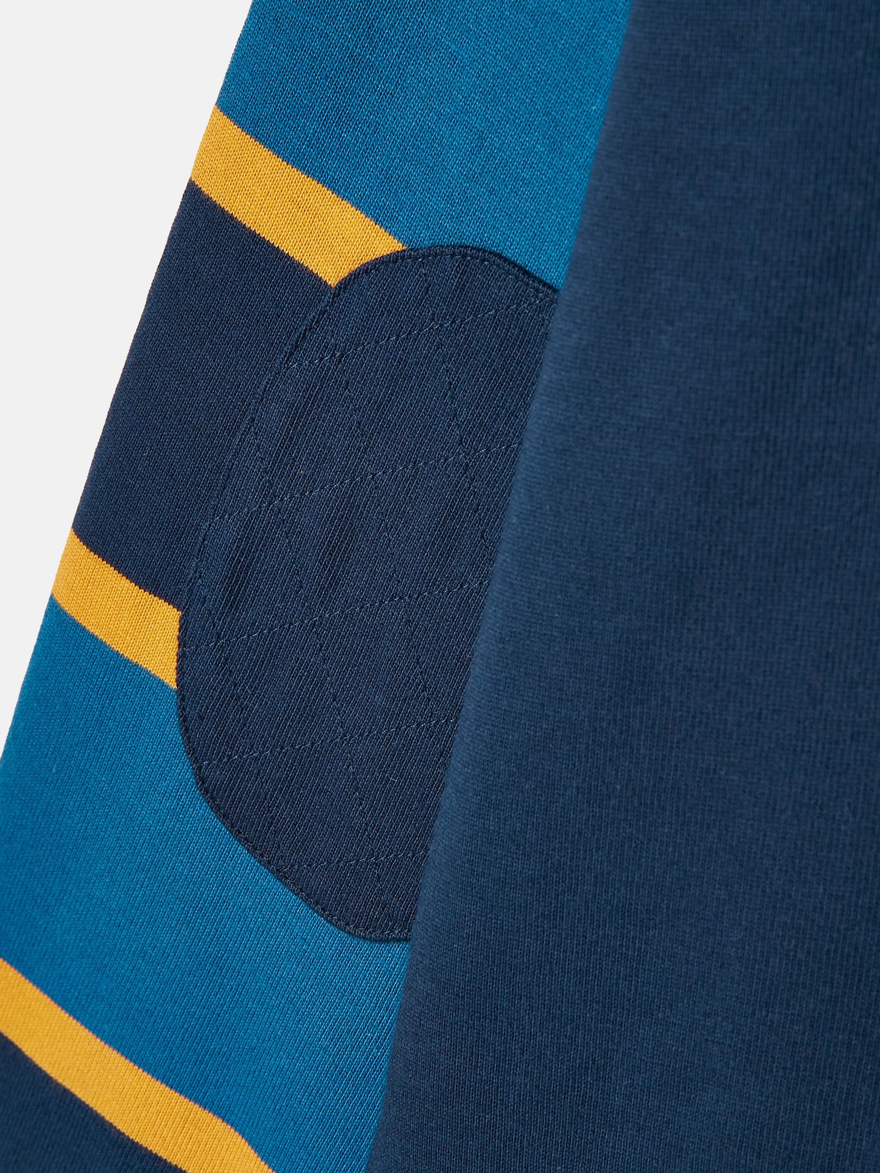 Boys' Ellis Navy Blue Quarter Zip Rugby Sweatshirt - Image 13 of 13