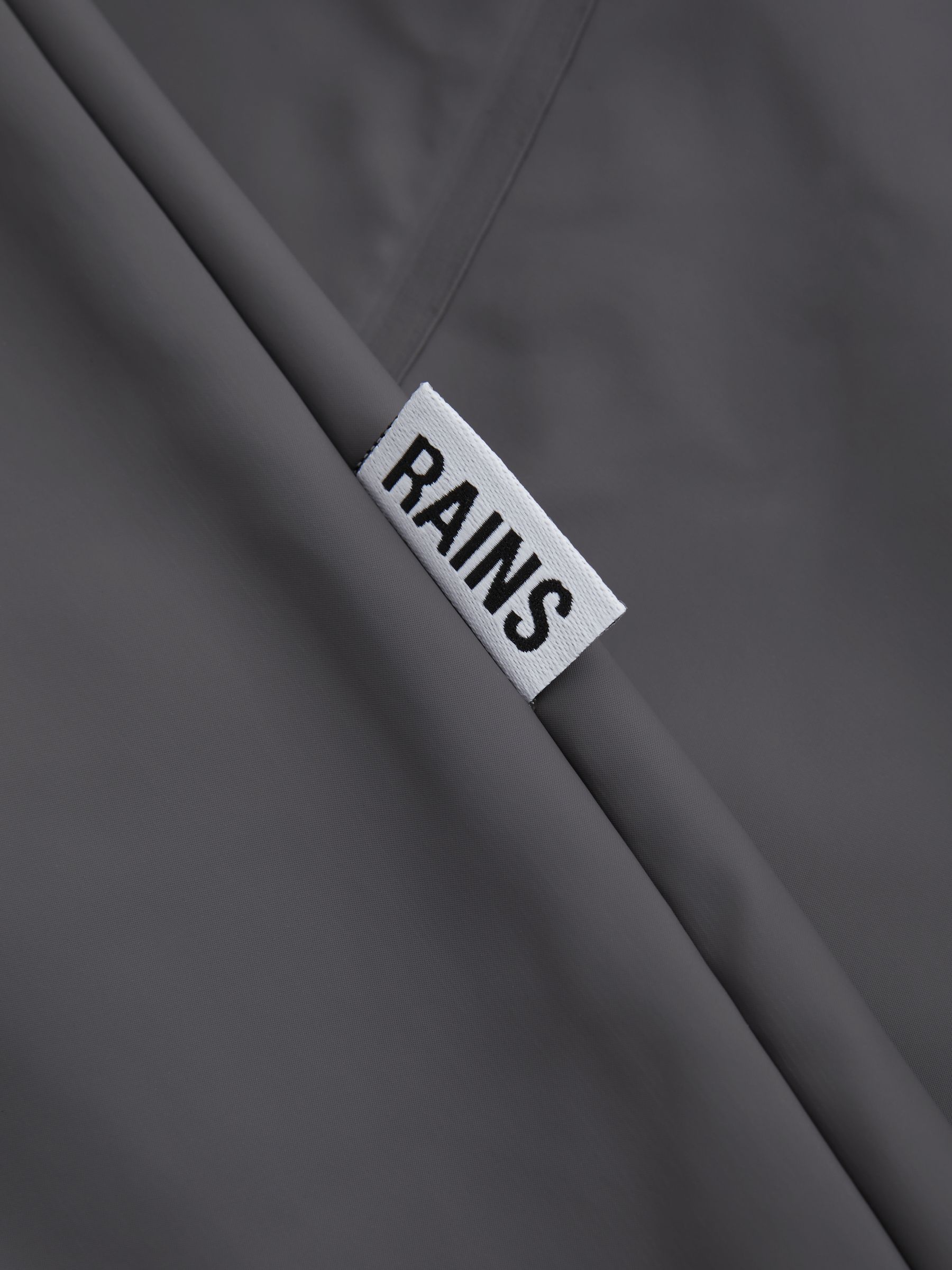 Rains Unisex Hooded Raincoat Jacket in Grey - Image 10 of 10