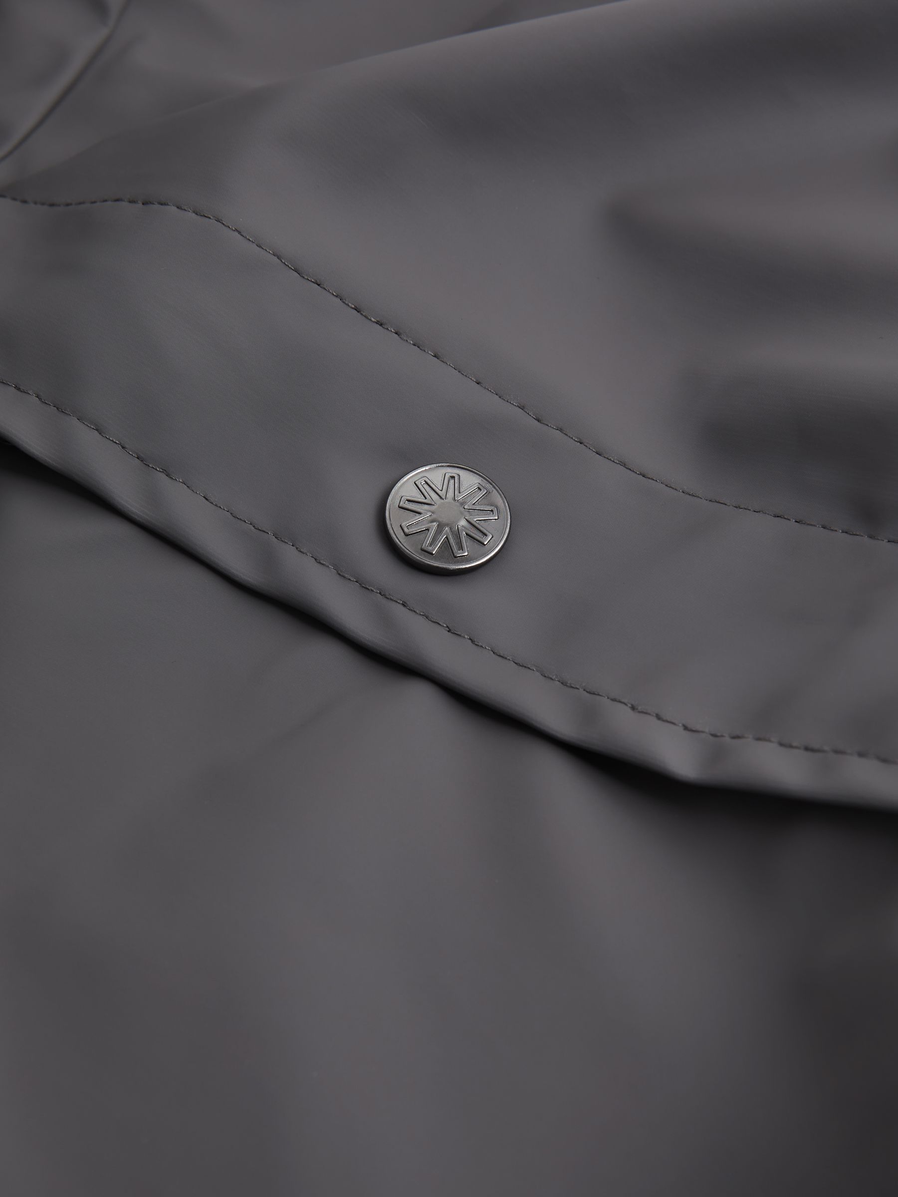 Rains Unisex Hooded Raincoat Jacket in Grey - Image 9 of 10
