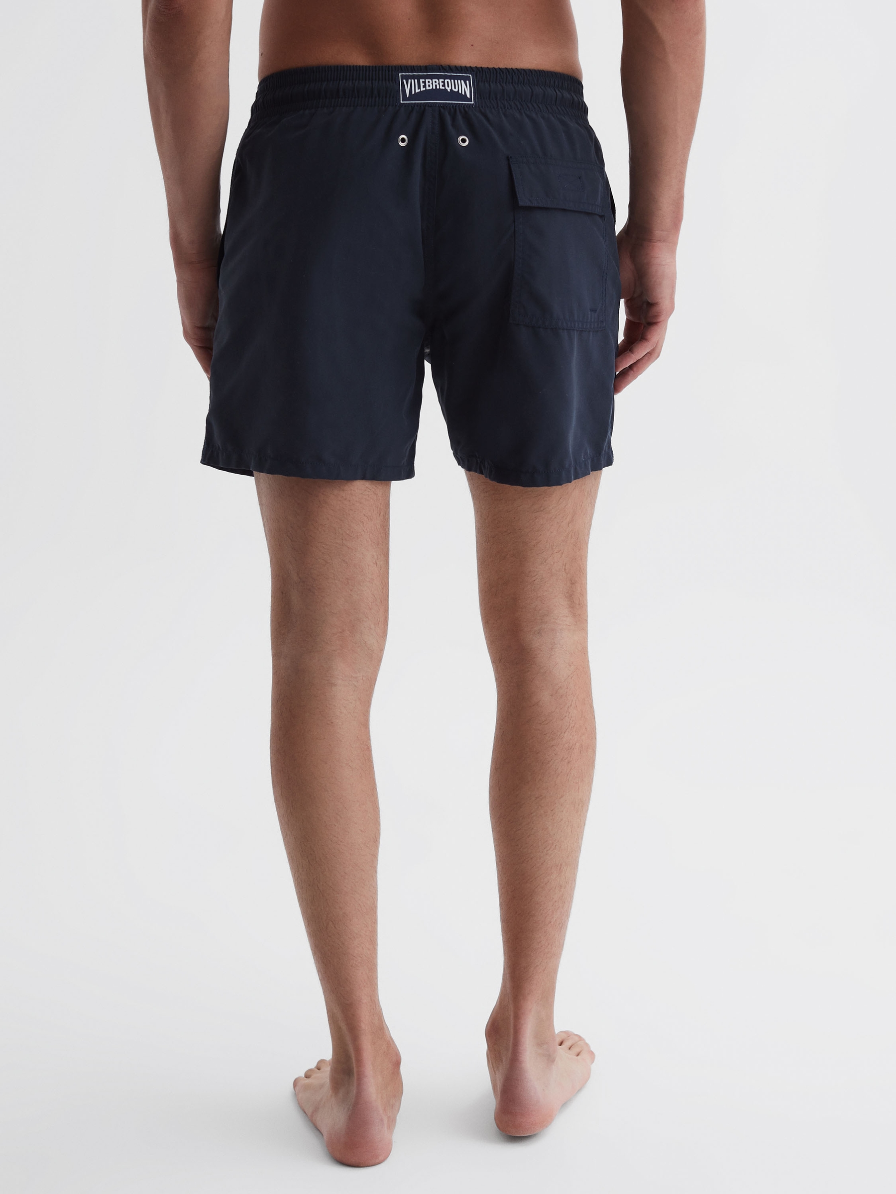 Vilebrequin Plain Swim Shorts in Navy - Image 4 of 5