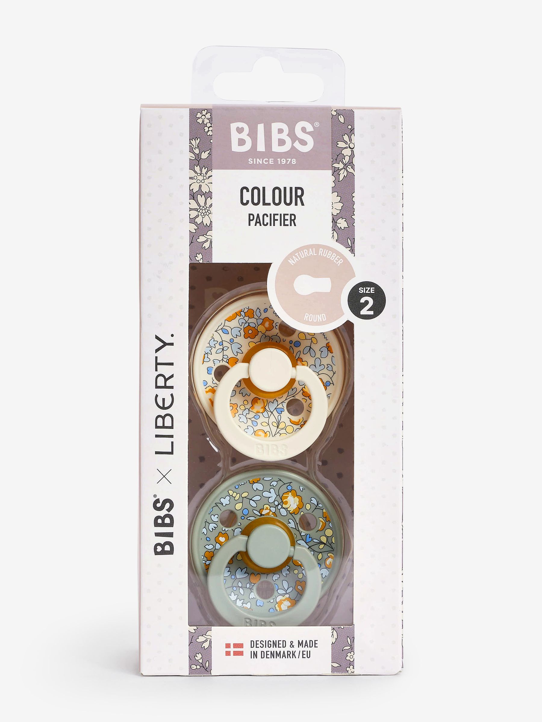 BIBS x Liberty 2 Pack Soothers Size 2 - Image 1 of 4