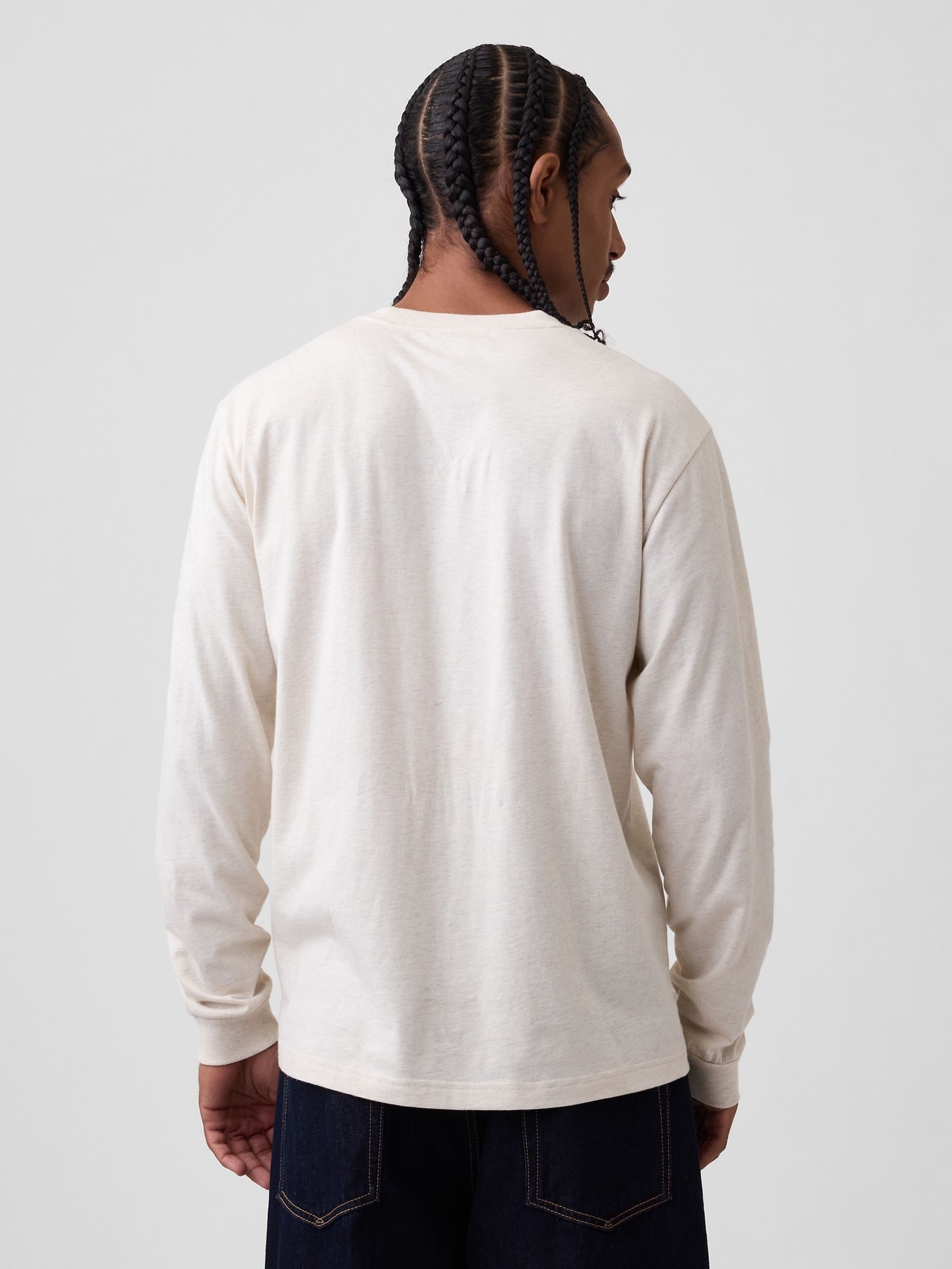 Cream Long Sleeve T-Shirt - Image 2 of 4