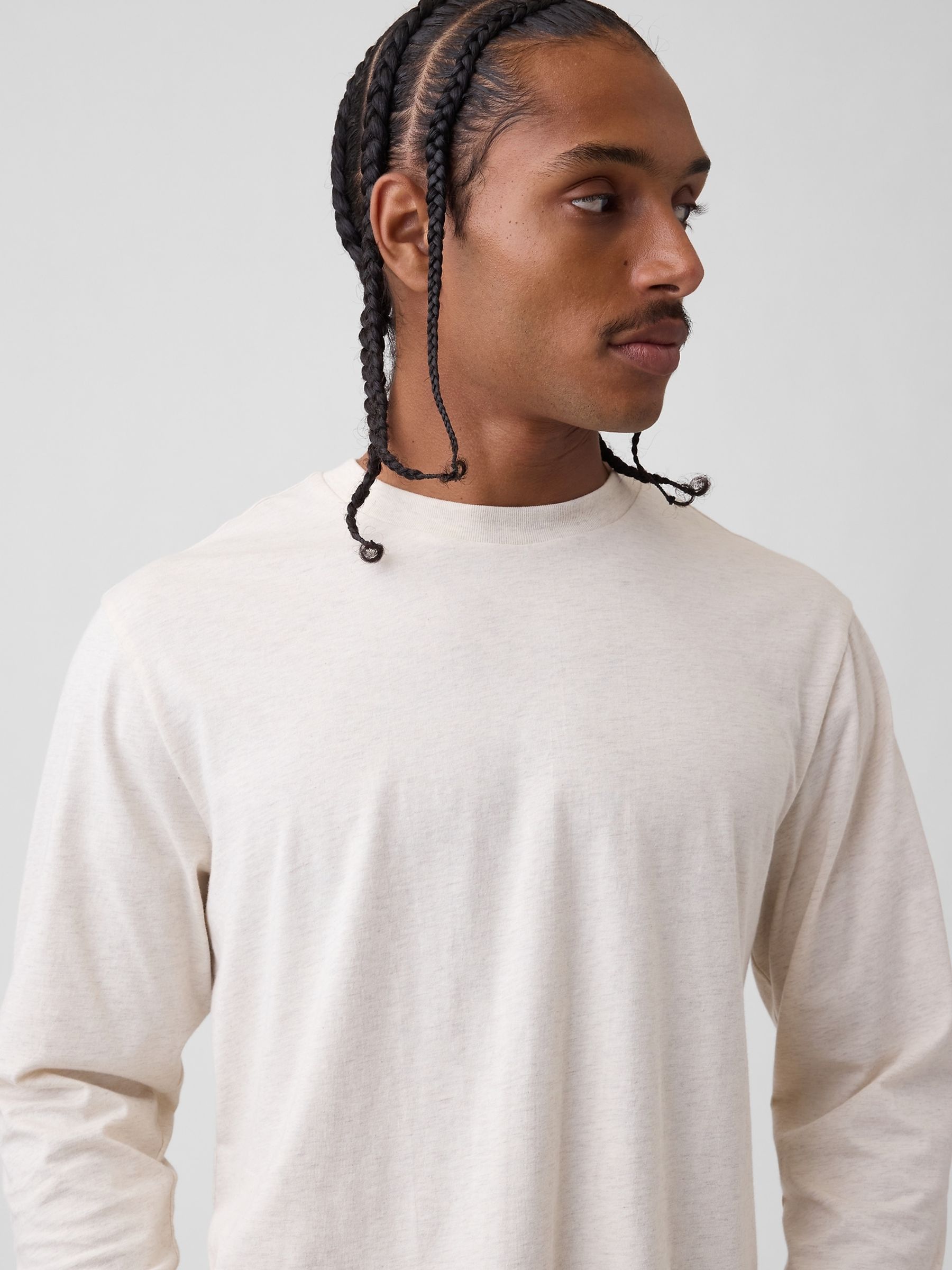 Cream Long Sleeve T-Shirt - Image 4 of 4