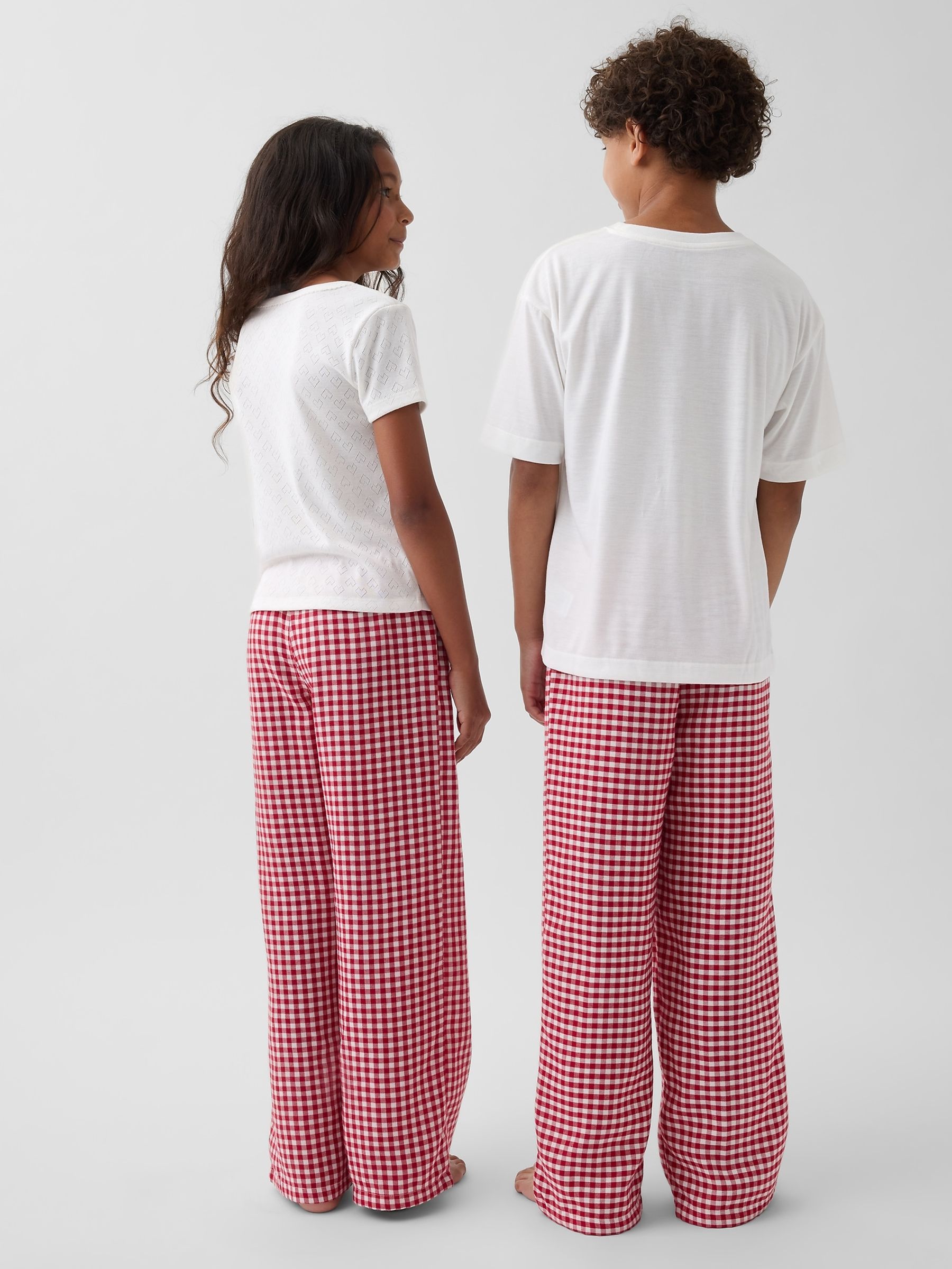 Red Gingham Matching Family Flannel Pyjama Bottoms - Image 2 of 6