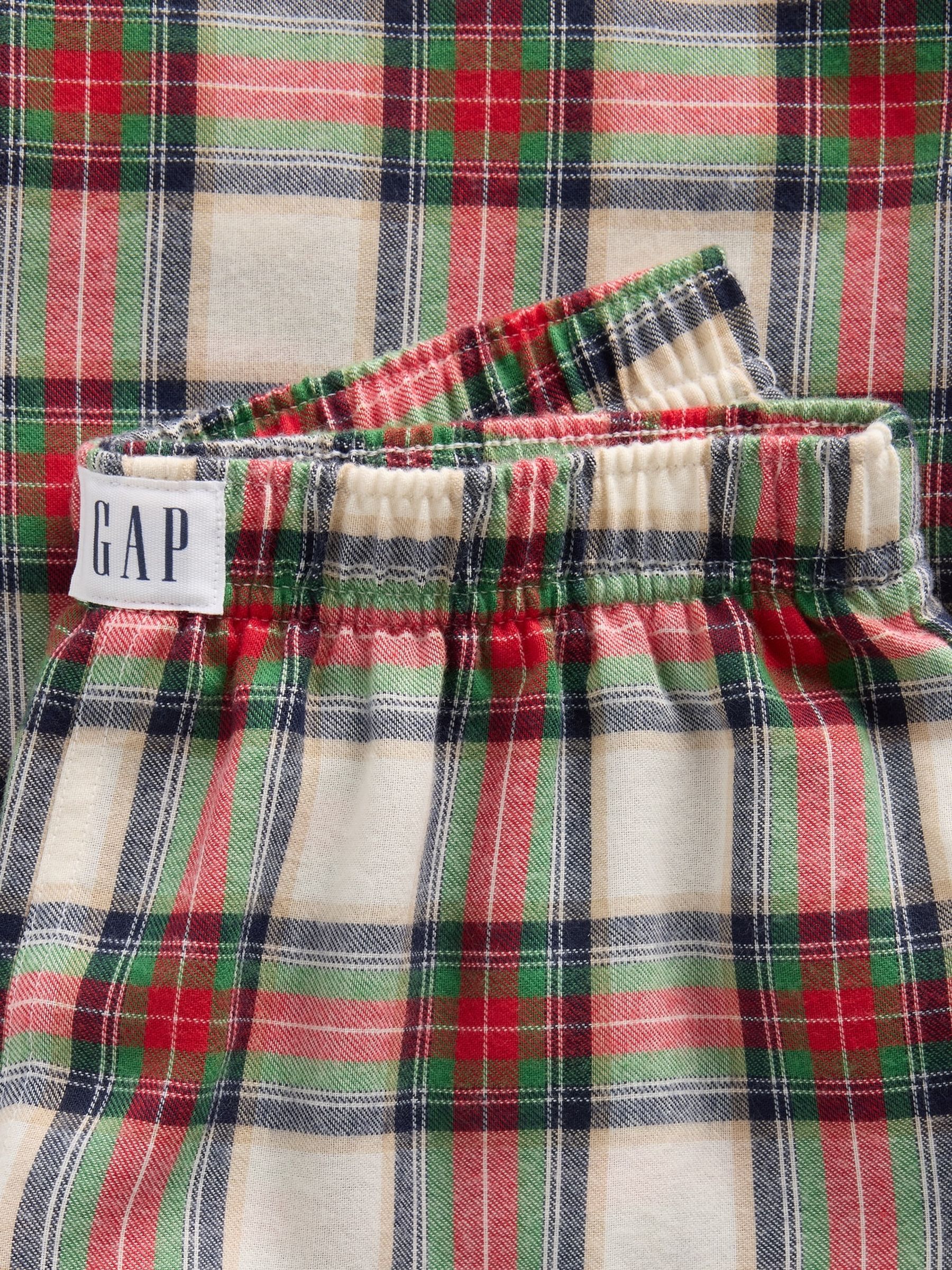 Red & Cream Check Matching Family Flannel Pyjama Bottoms - Image 6 of 6