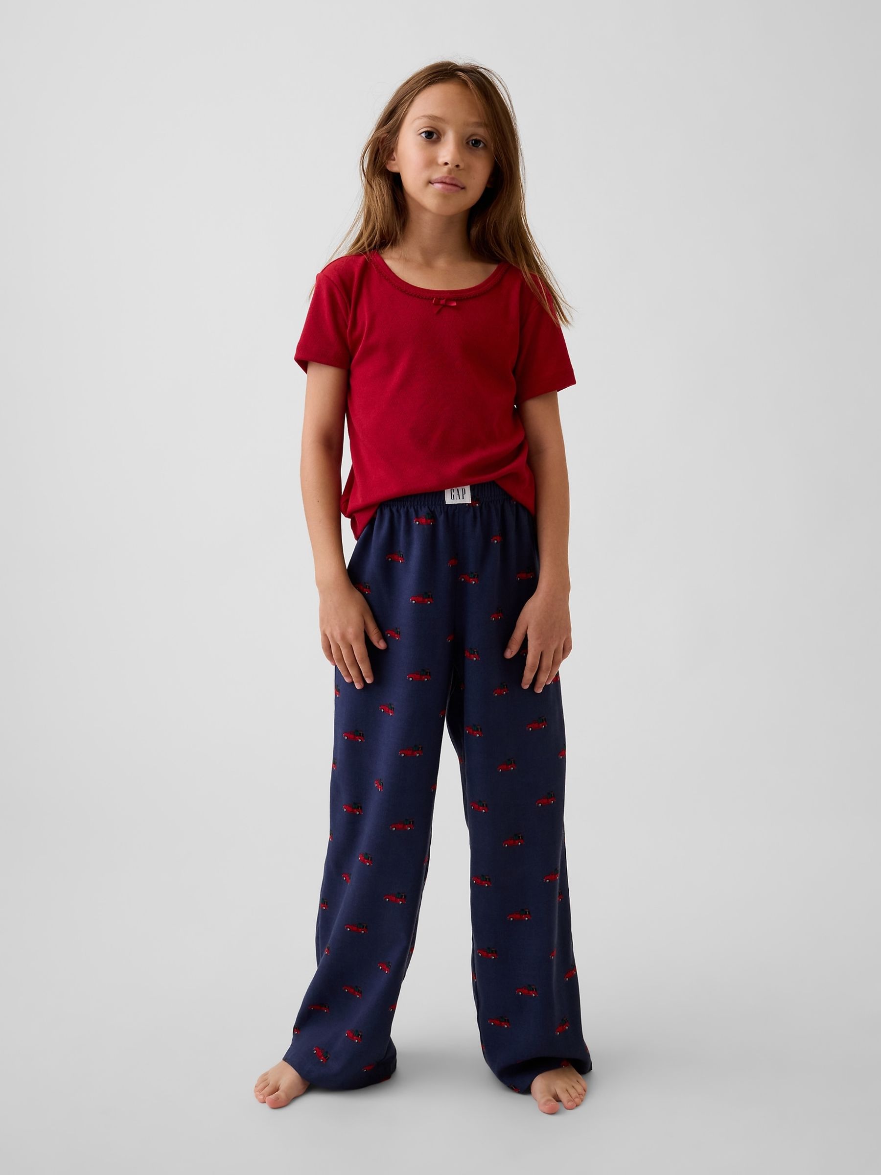 Navy Christmas Truck Matching Family Flannel Pyjama Bottoms - Image 3 of 6
