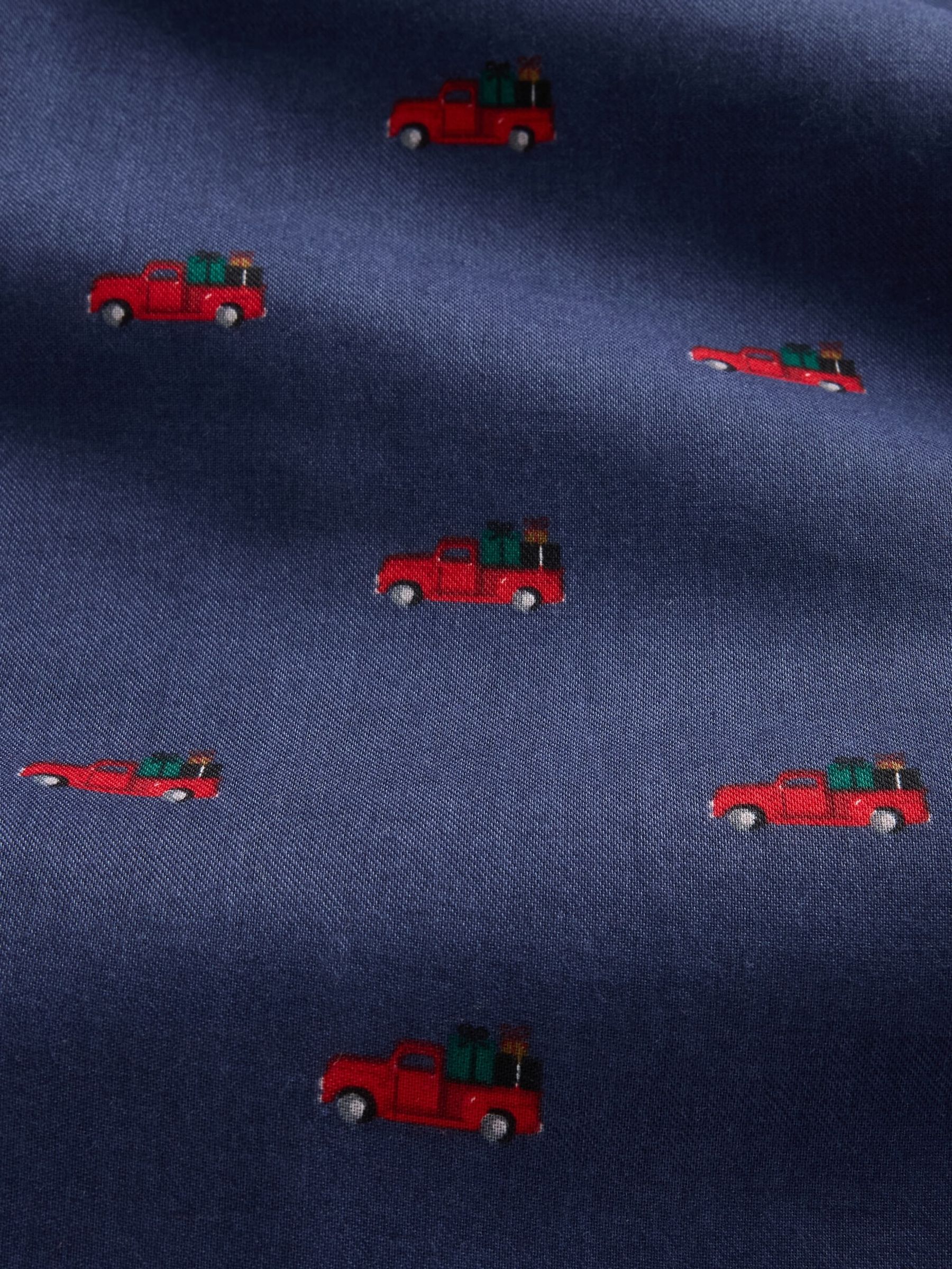 Navy Christmas Truck Matching Family Flannel Pyjama Bottoms - Image 6 of 6