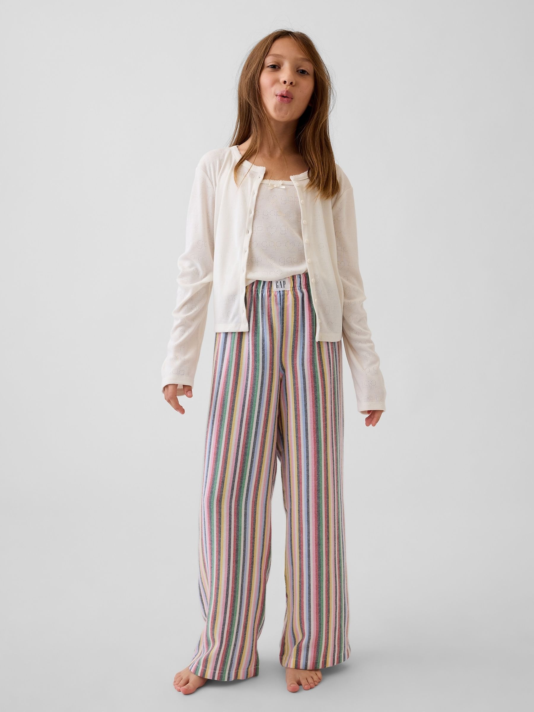 Multi Stripe Matching Family Flannel Pyjama Bottoms - Image 2 of 6 Multi Stripe Matching Family Flannel Pyjama Bottoms - Image 2 of 6