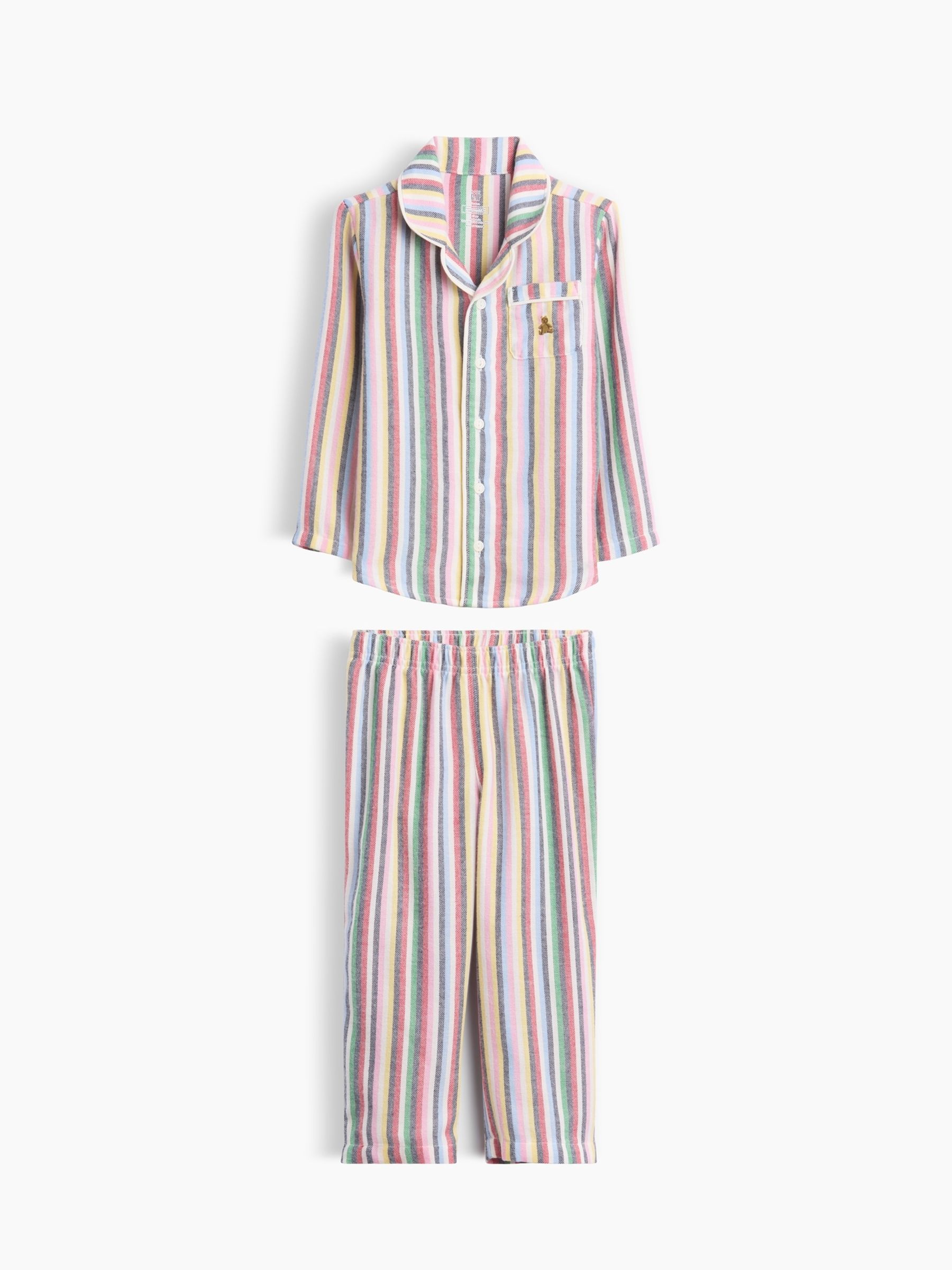 Multi Stripe Matching Family Flannel Pyjamas Set - Image 4 of 6