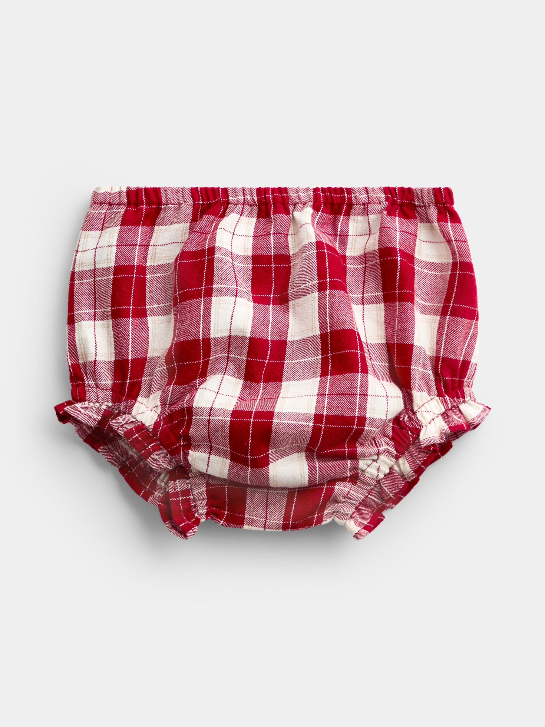 Burgundy Red Tartan Baby Dress & Knickers Set - Image 4 of 7