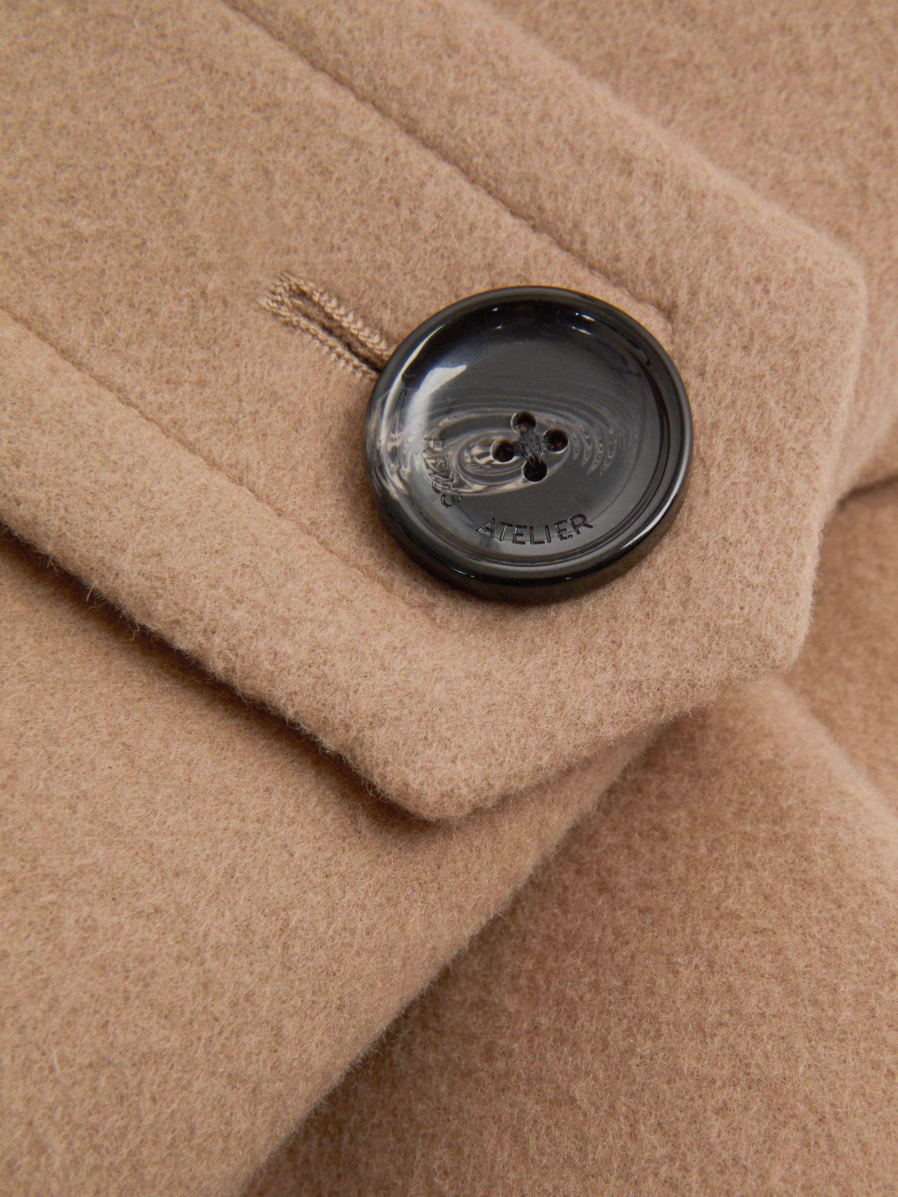 Atelier Wool-Cashmere Blindseam Coat in Camel - Image 5 of 7