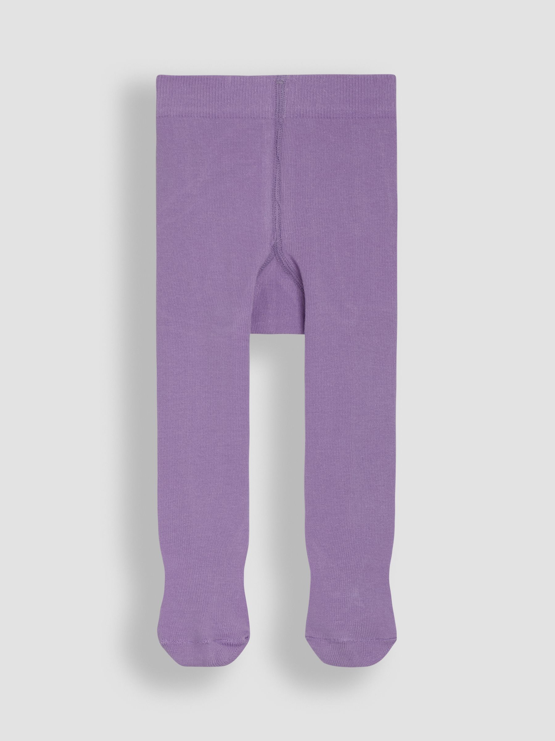 Lilac Purple Cotton Rich Plain Tights - Image 2 of 5