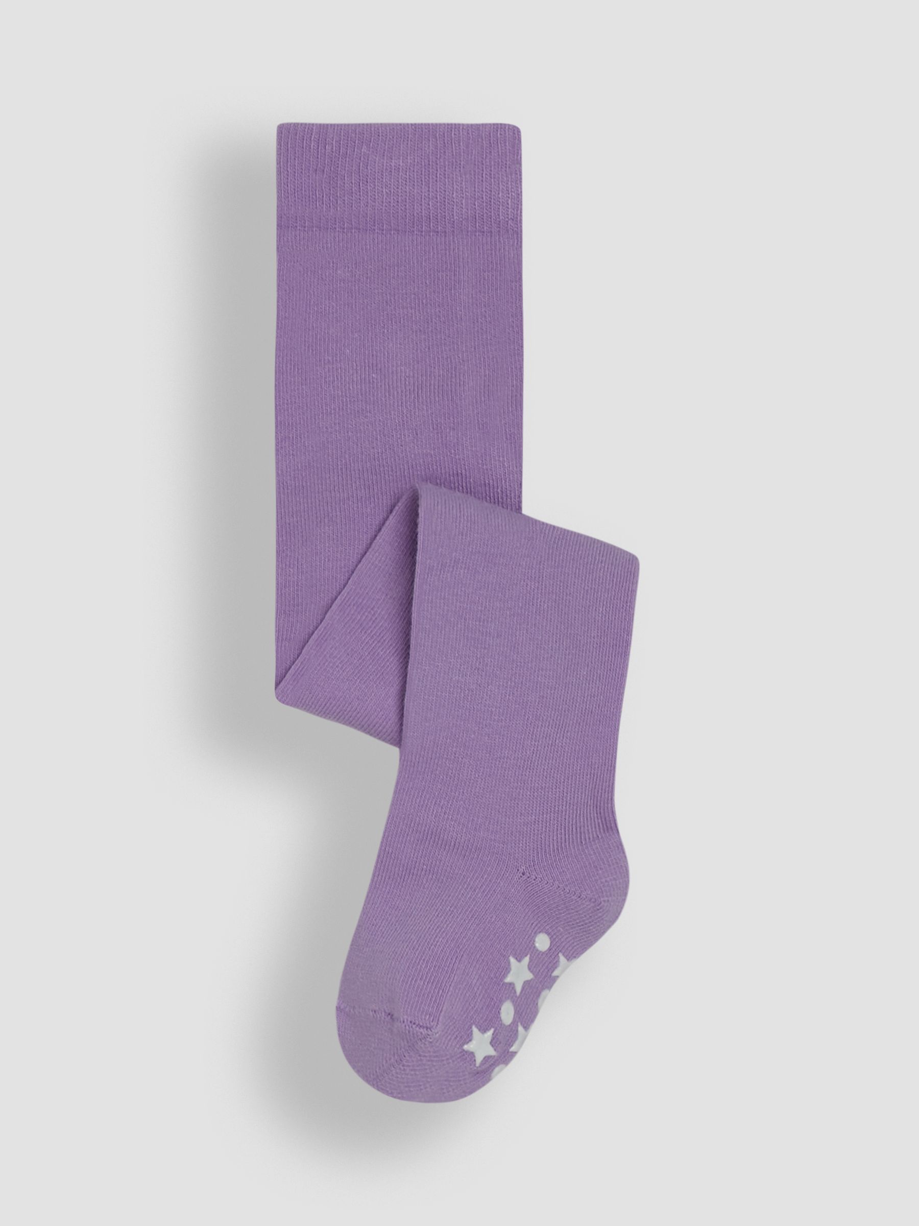 Lilac Purple Cotton Rich Plain Tights - Image 3 of 5