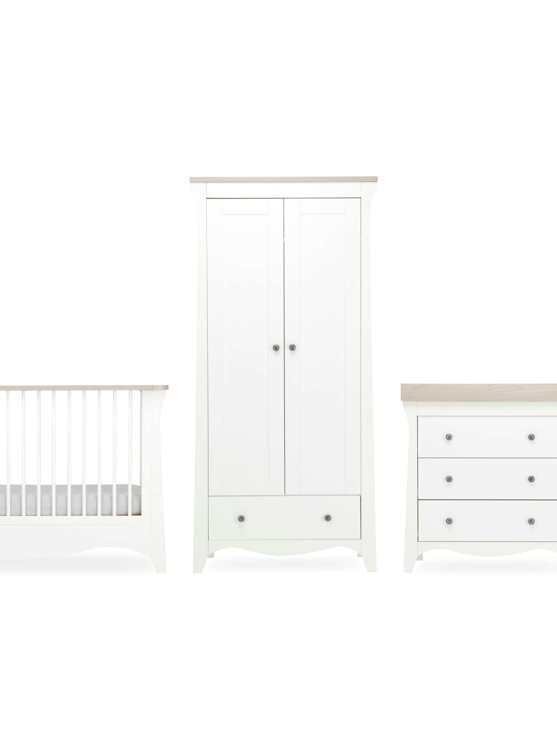 CuddleCo 3 Piece White Ash Cashmere Clara Nursery Furniture Set - Image 5 of 8