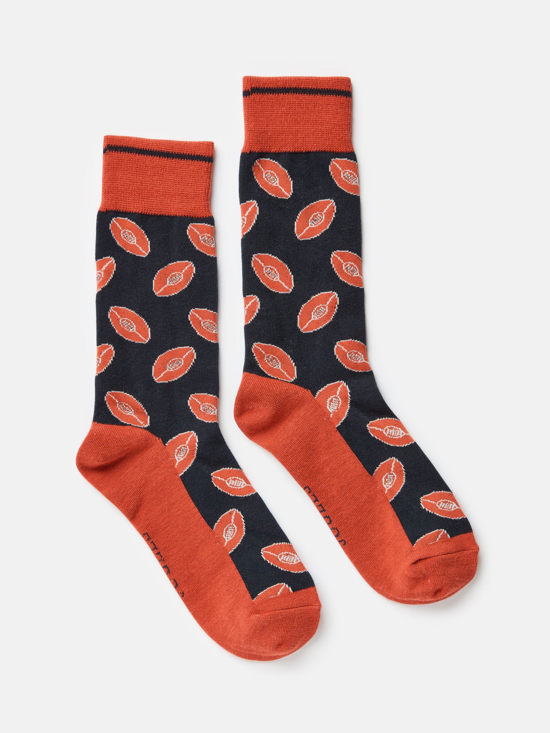 Orange/Navy Ankle Socks - Image 1 of 3