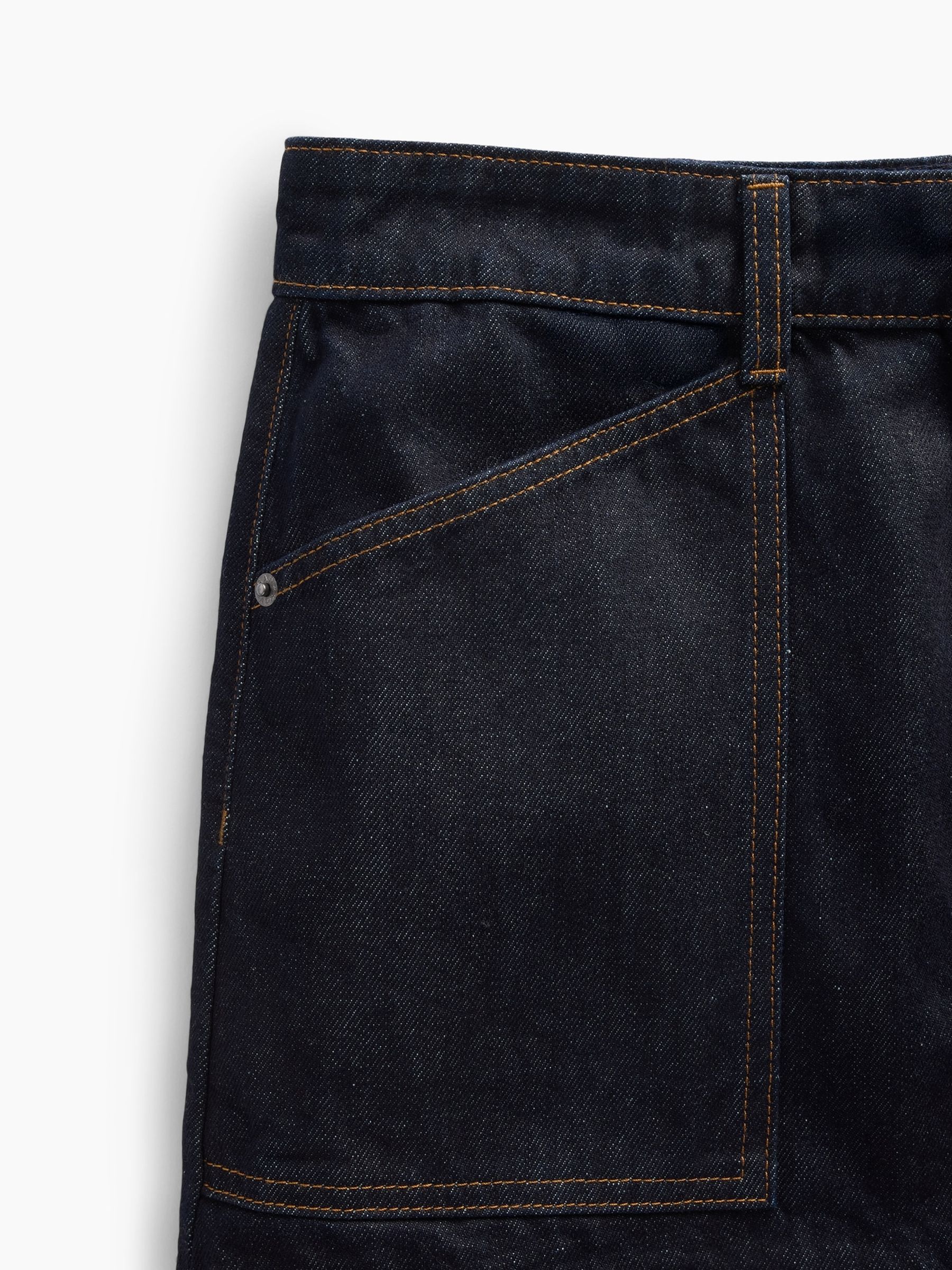 Gap x A.P.C. Dark Wash Denim Mini Skirt - Image 6 of 7