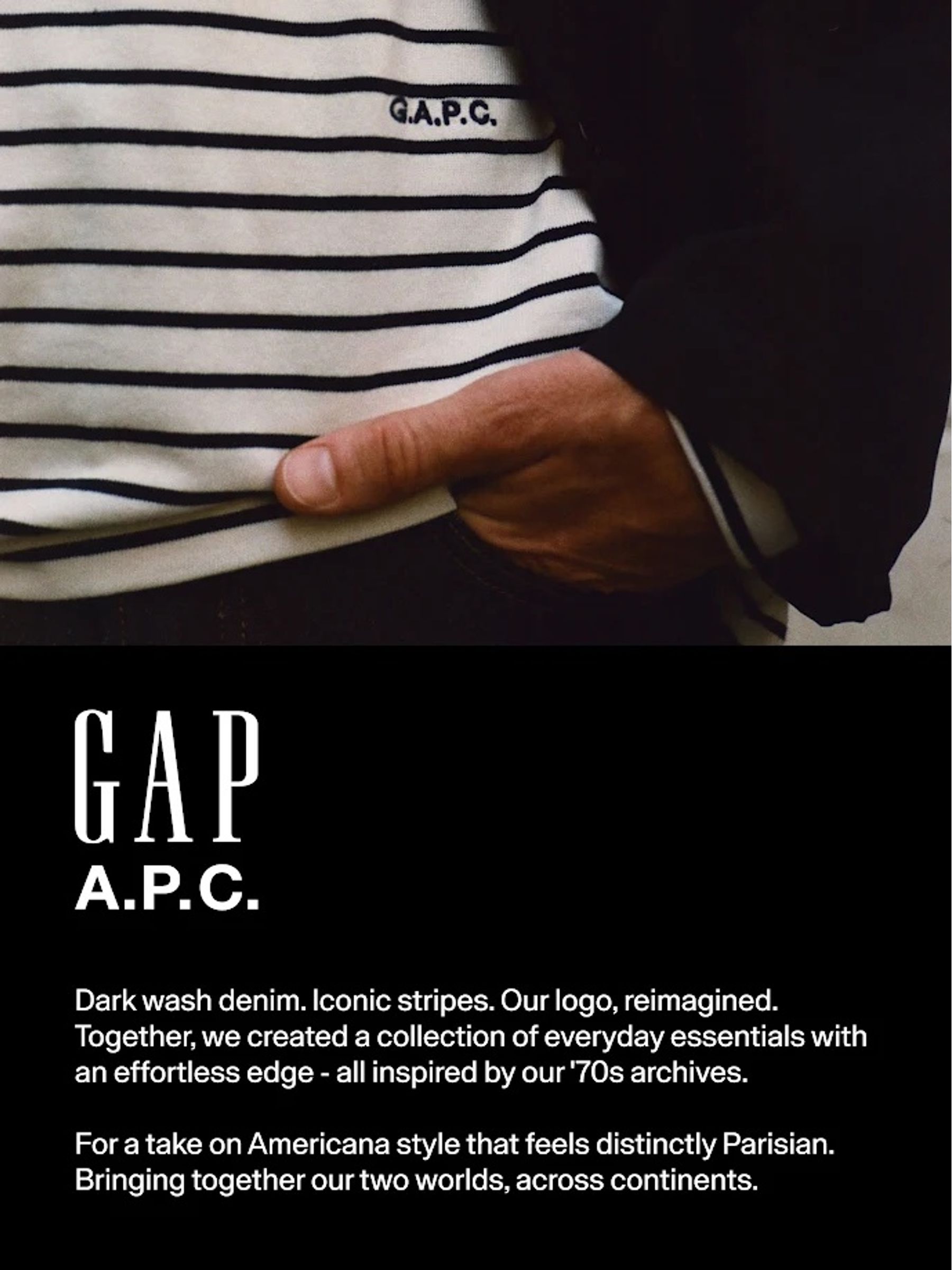 Gap x A.P.C. Dark Wash Denim Mini Skirt - Image 7 of 7