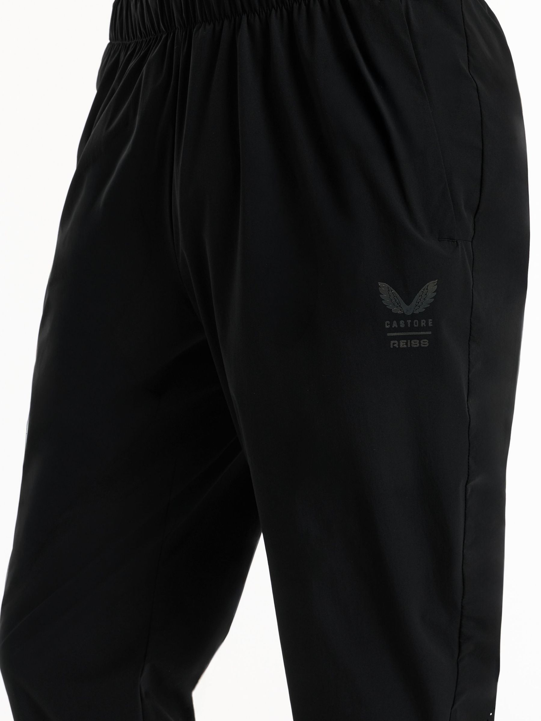 Reiss | Castore Technical Woven Cuffed Joggers in Black - Image 4 of 8