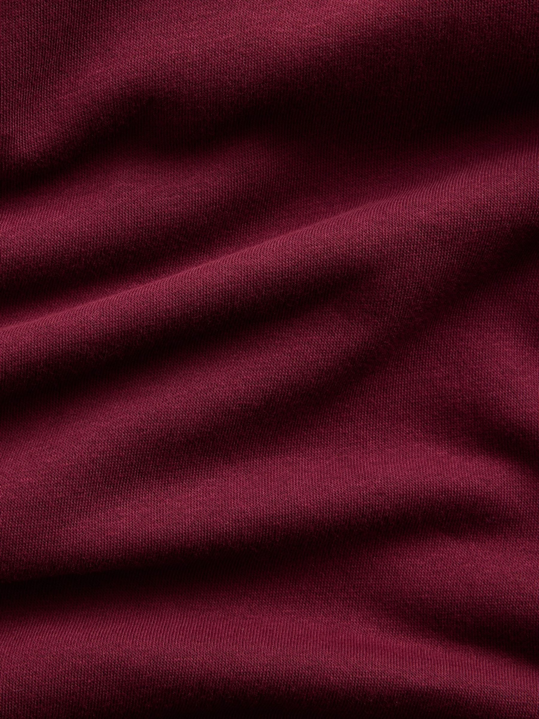 Burgundy VintageSoft Oversized Mock Neck Logo Sweatshirt - Image 3 of 3 Burgundy VintageSoft Oversized Mock Neck Logo Sweatshirt - Image 3 of 3