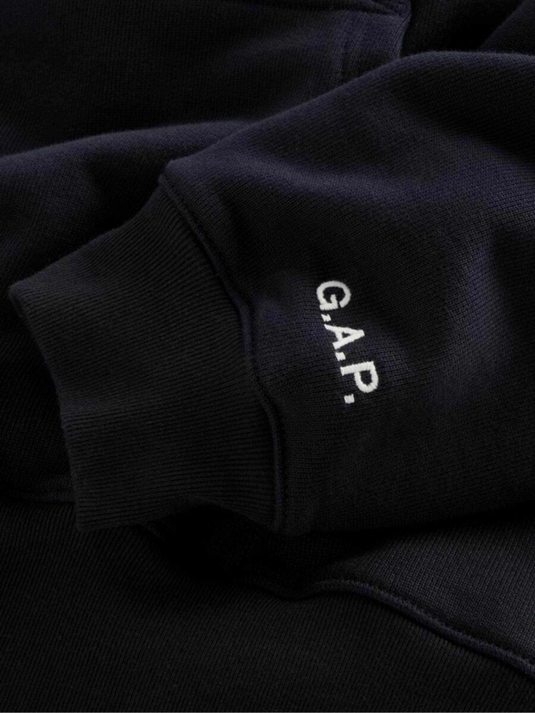 Gap x A.P.C. Black Extra Heavyweight Logo Hoodie - Image 7 of 9