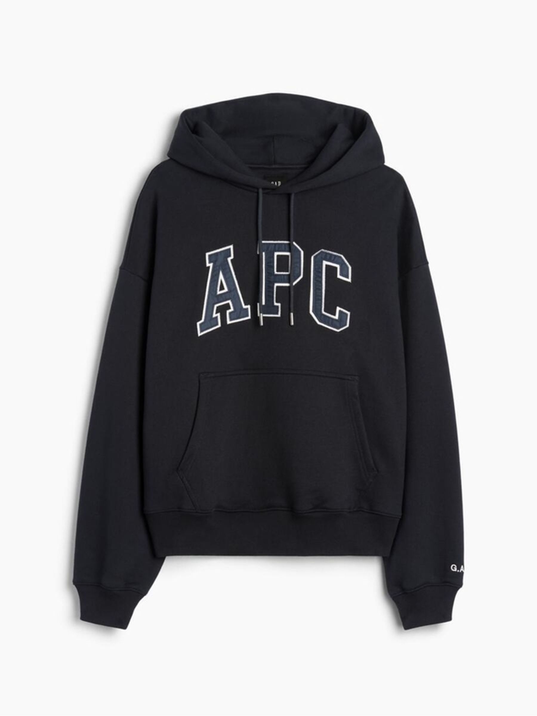 Gap x A.P.C. Black Extra Heavyweight Logo Hoodie - Image 8 of 9