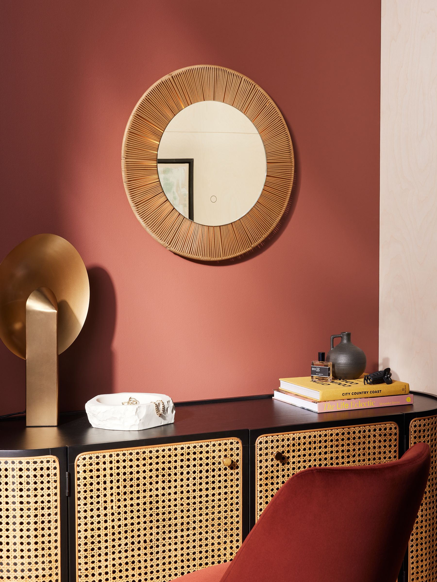 Grady LED Lit Mirror in Natural - Image 1 of 4
