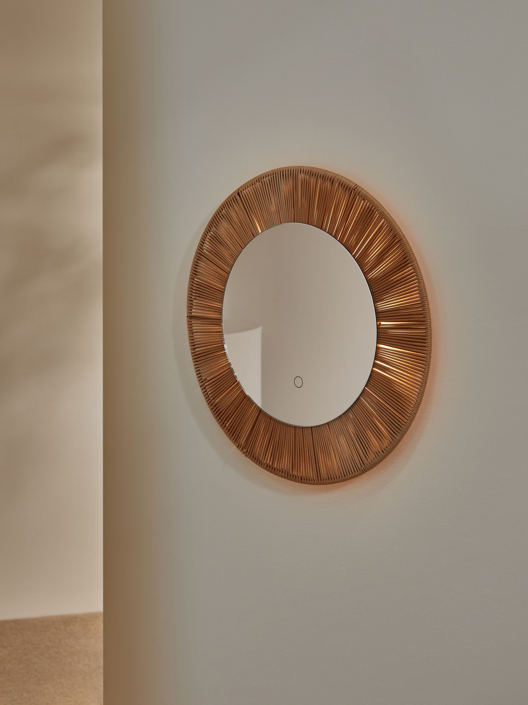 Grady LED Lit Mirror in Natural - Image 4 of 4