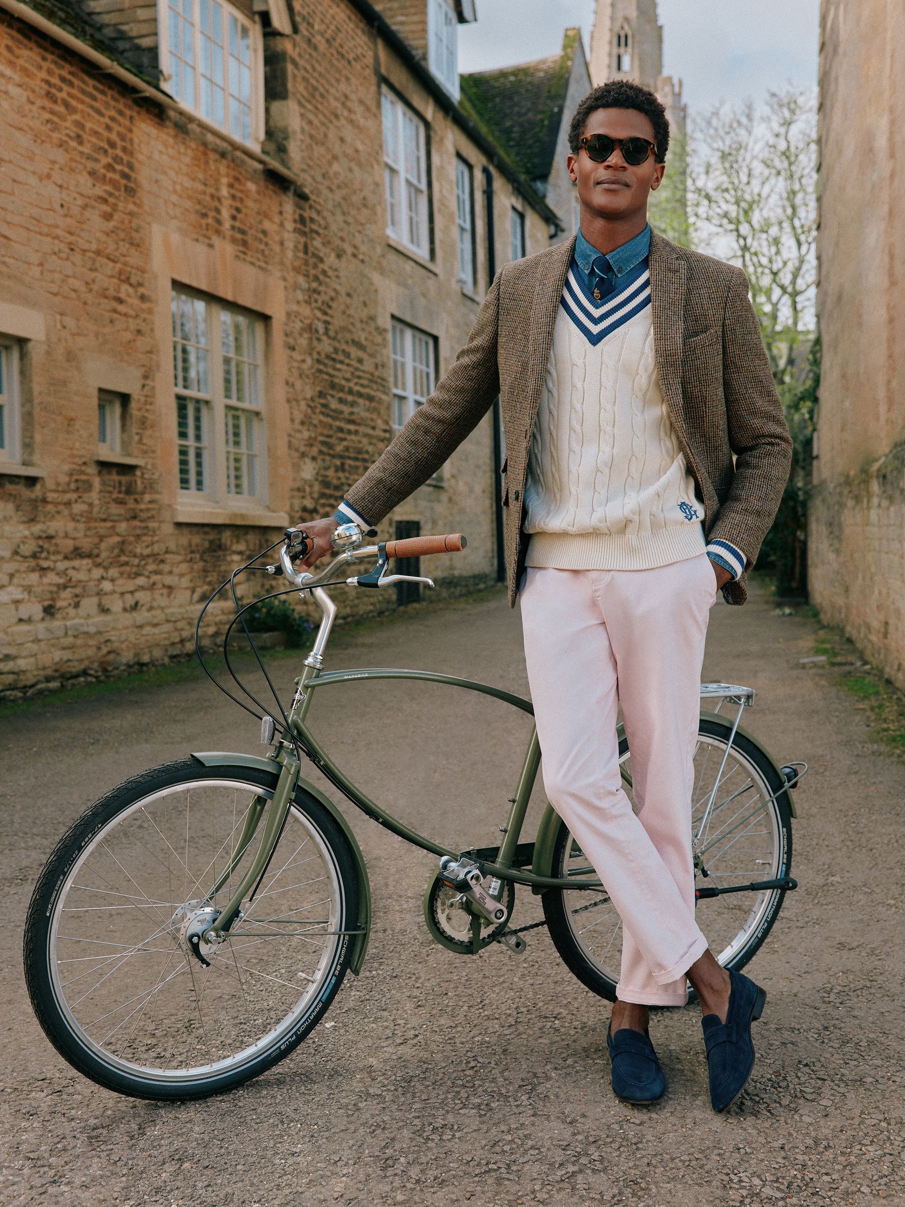 Stamford Light Pink Slim Fit Chinos - Image 2 of 8
