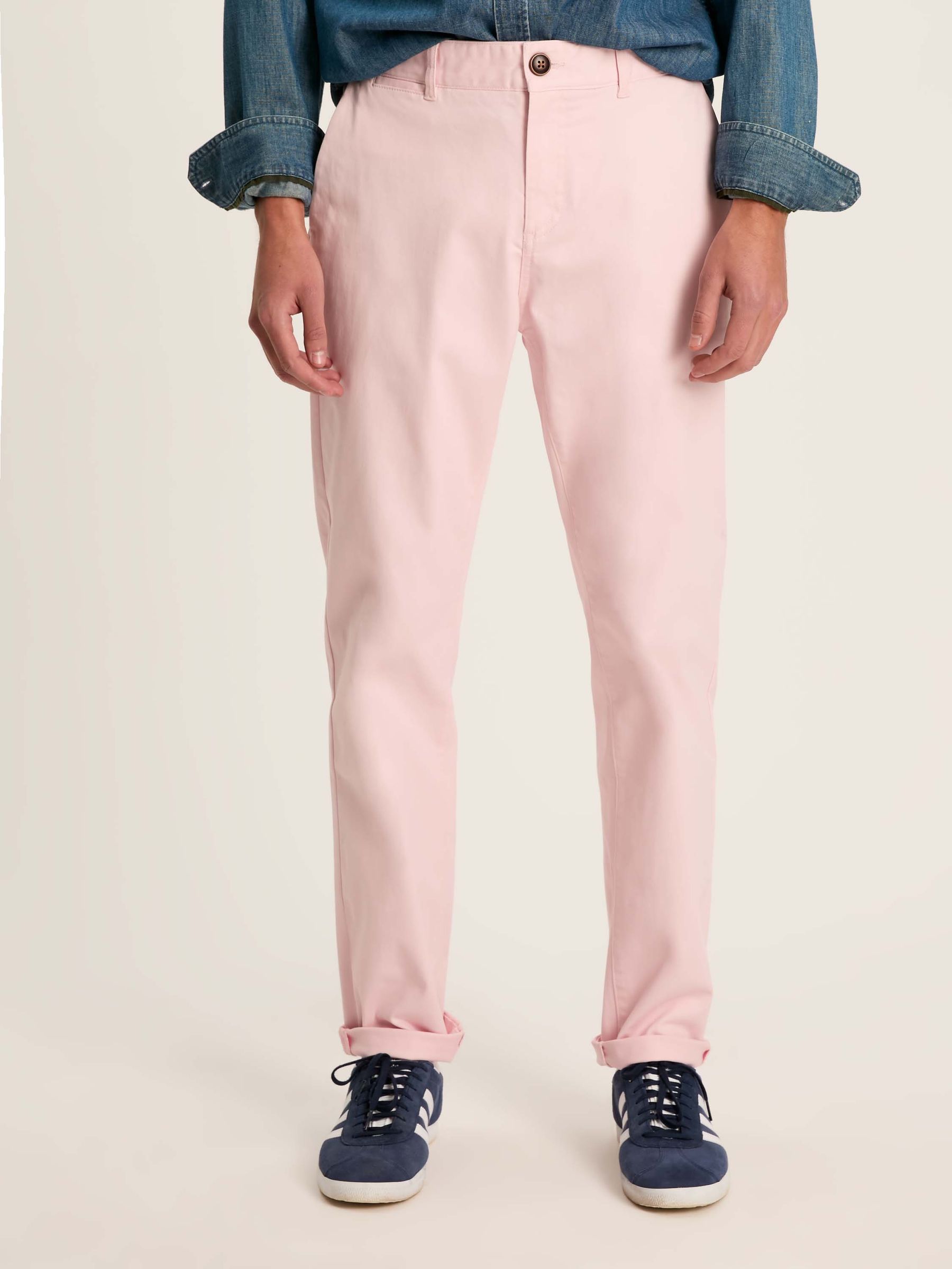 Stamford Light Pink Slim Fit Chinos - Image 3 of 8