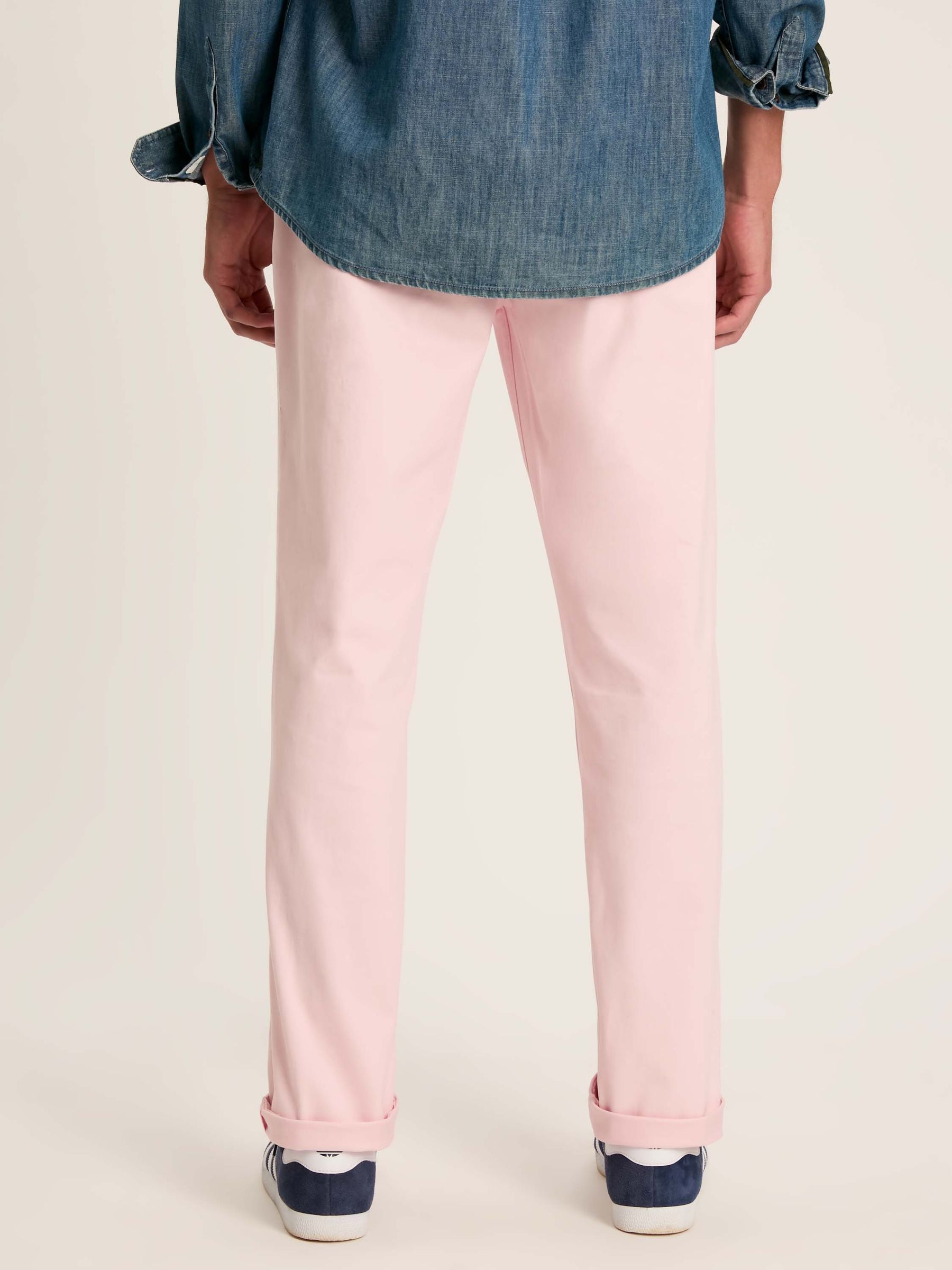 Stamford Light Pink Slim Fit Chinos - Image 4 of 8