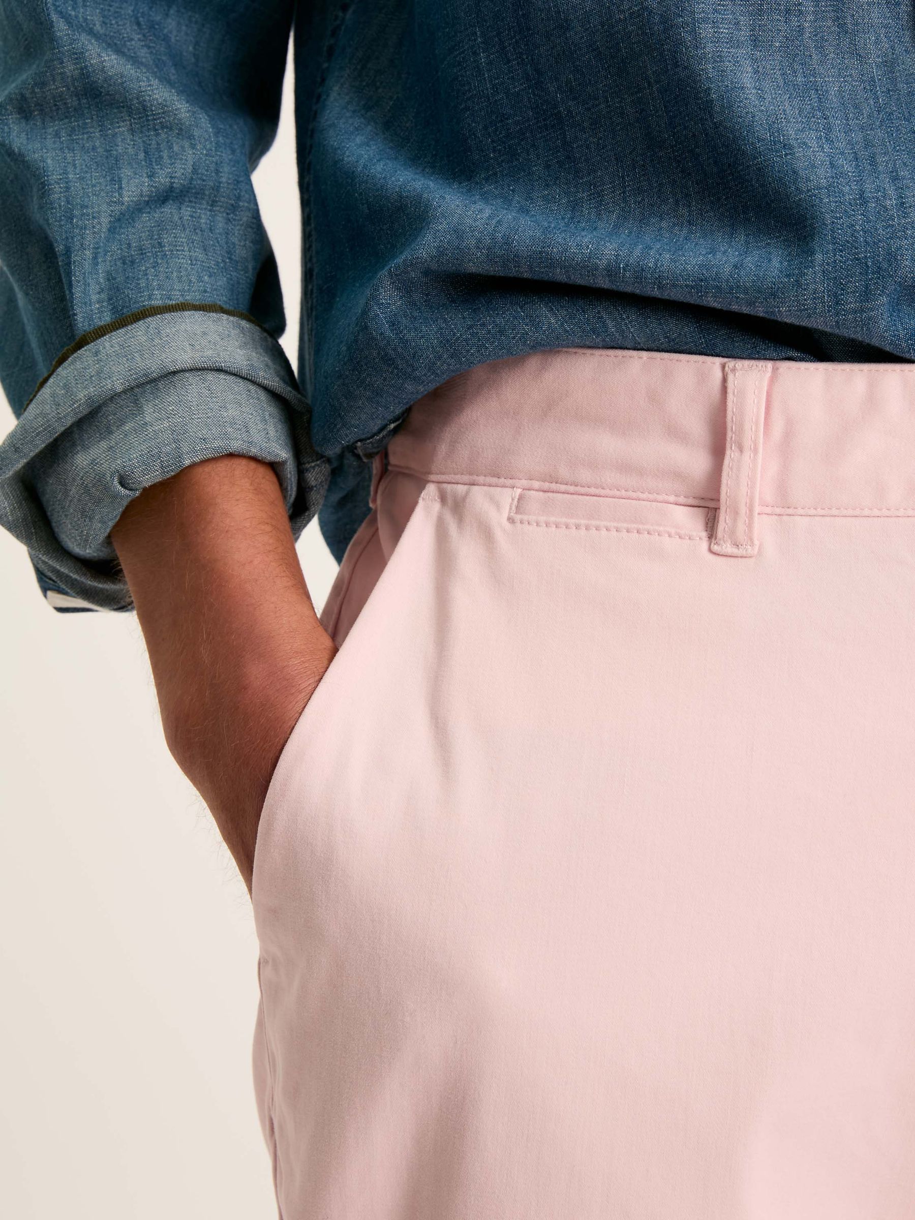 Stamford Light Pink Slim Fit Chinos - Image 6 of 8