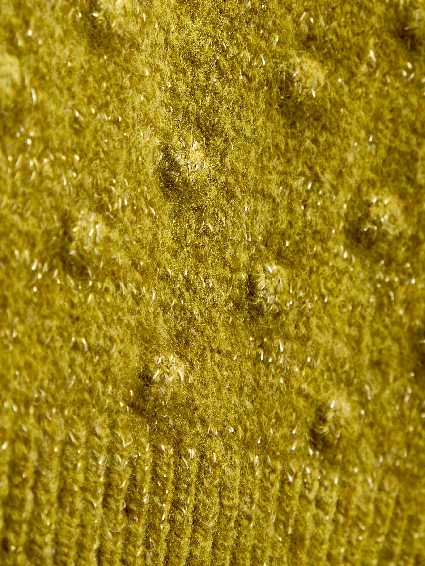 Olive Green Mistletoe Embroidered Cardigan - Image 4 of 4