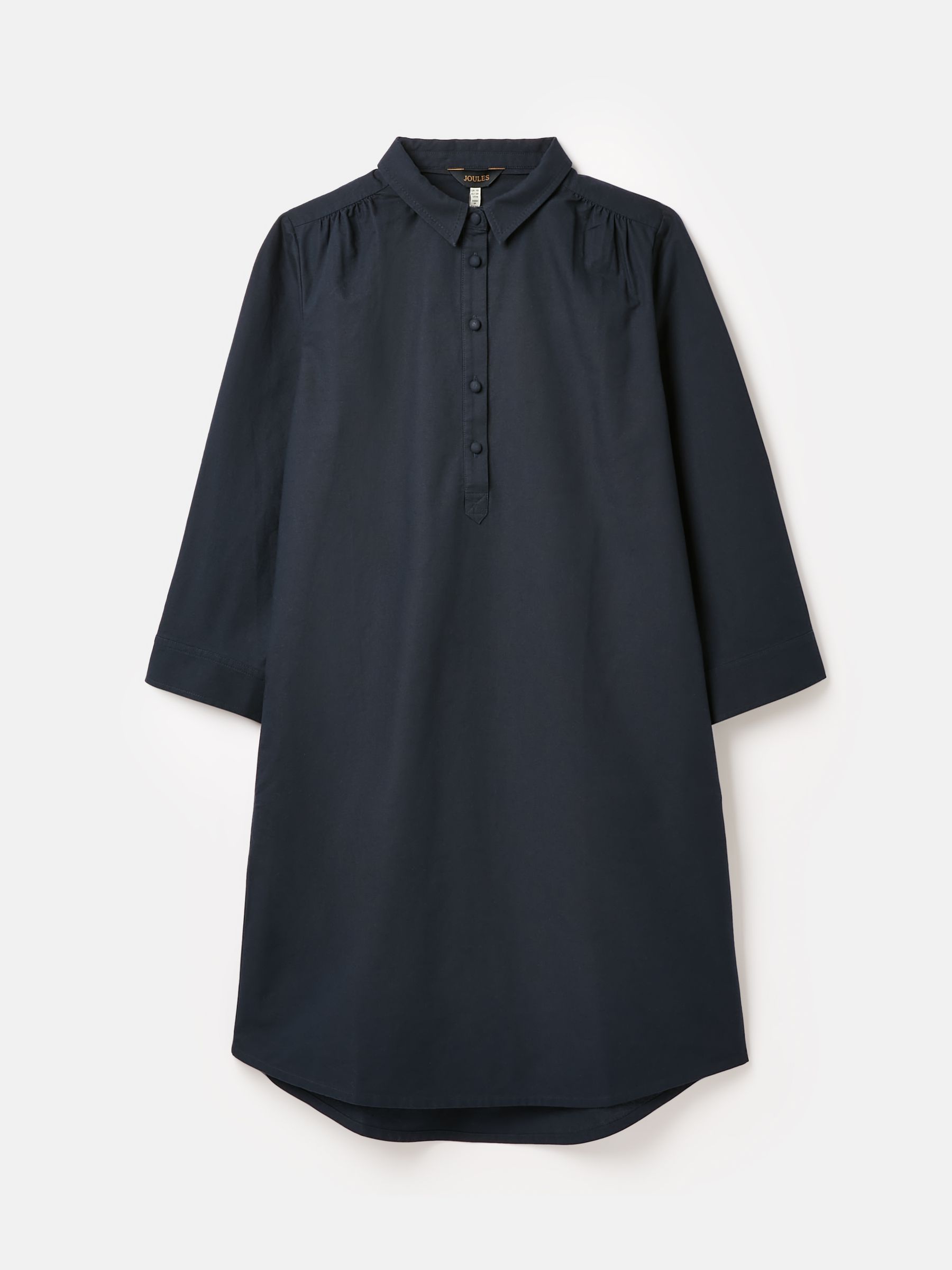 Marlowe Navy Blue Dress with Shirt/ Nehru Collar - Image 8 of 8