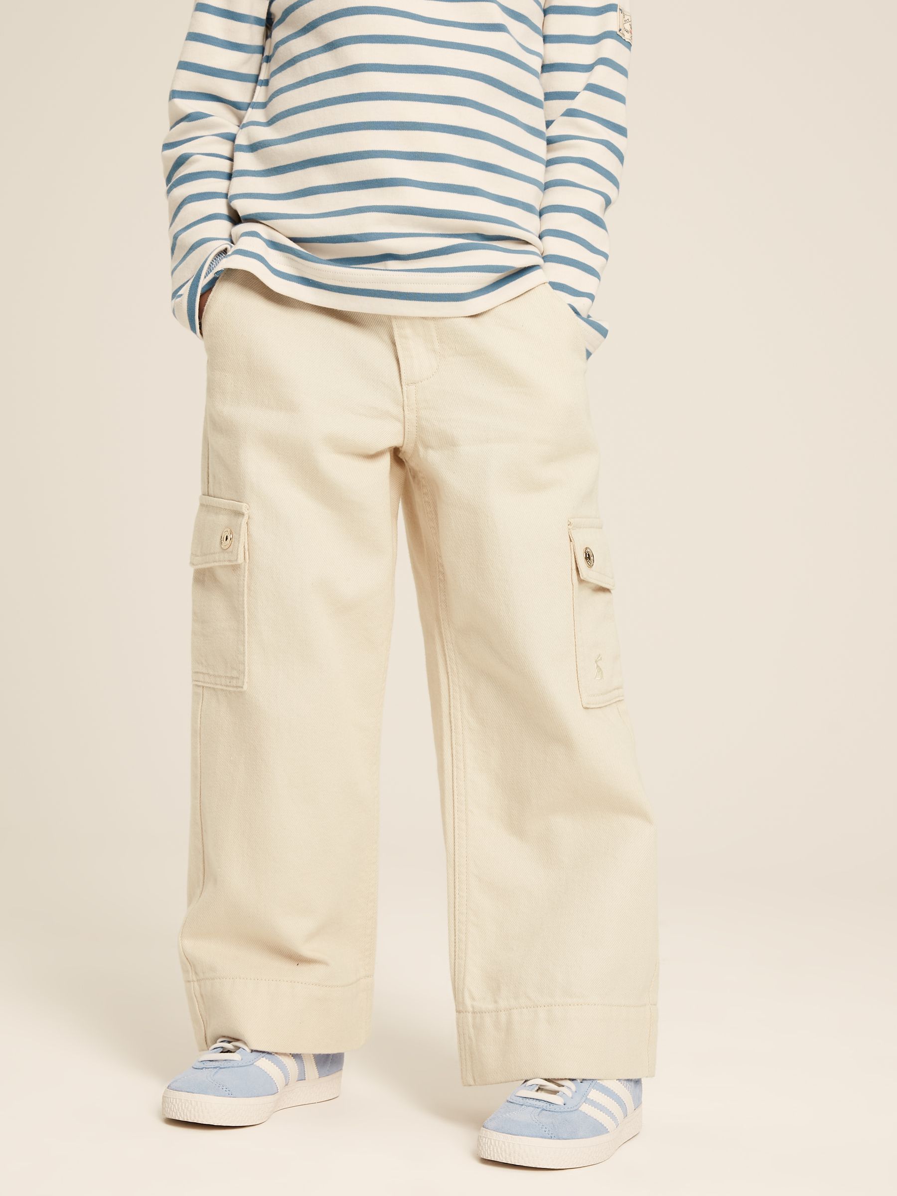 Georgia Beige Cargo Wide Leg Trousers - Image 1 of 11