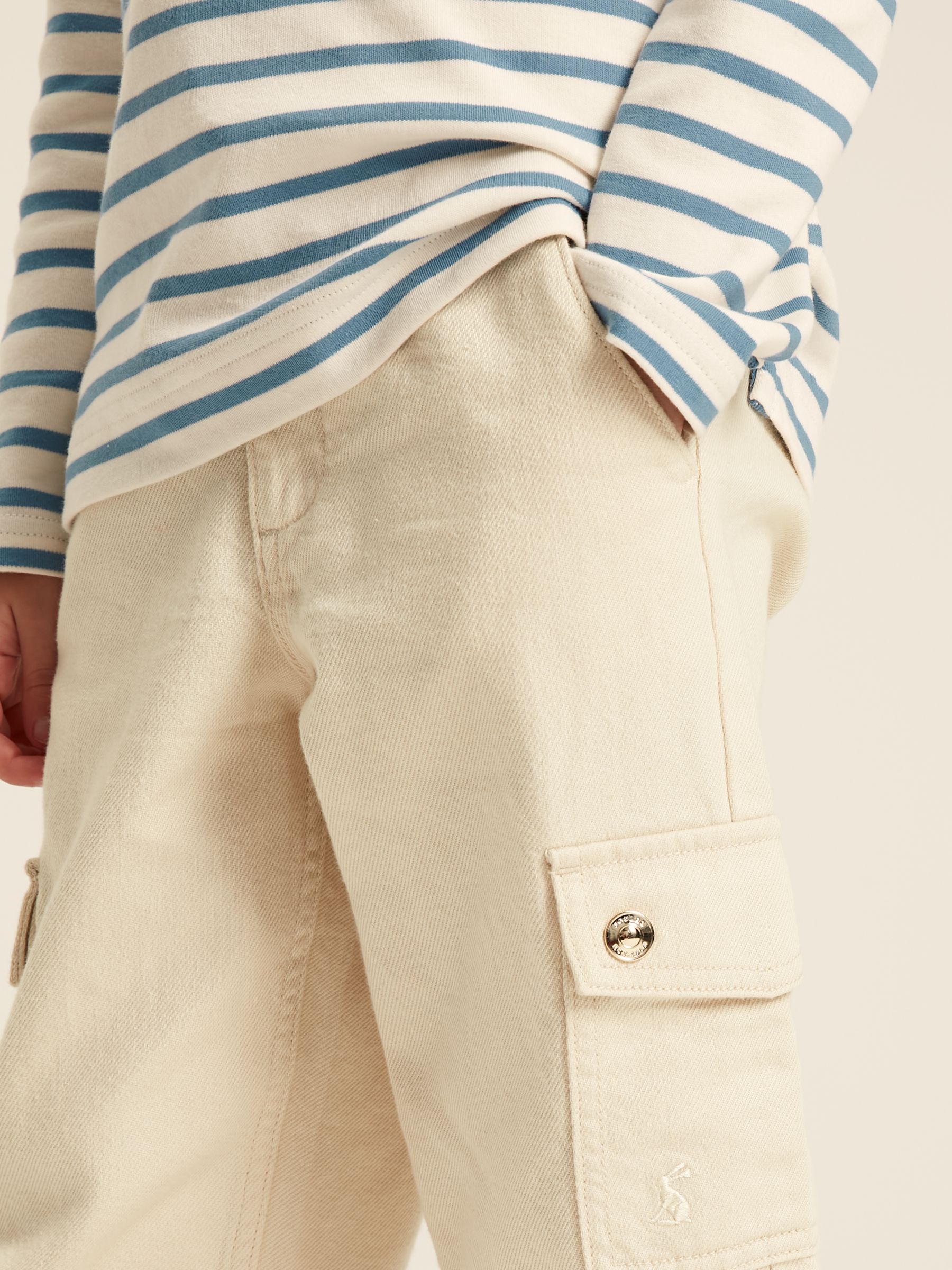 Georgia Beige Cargo Wide Leg Trousers - Image 7 of 11