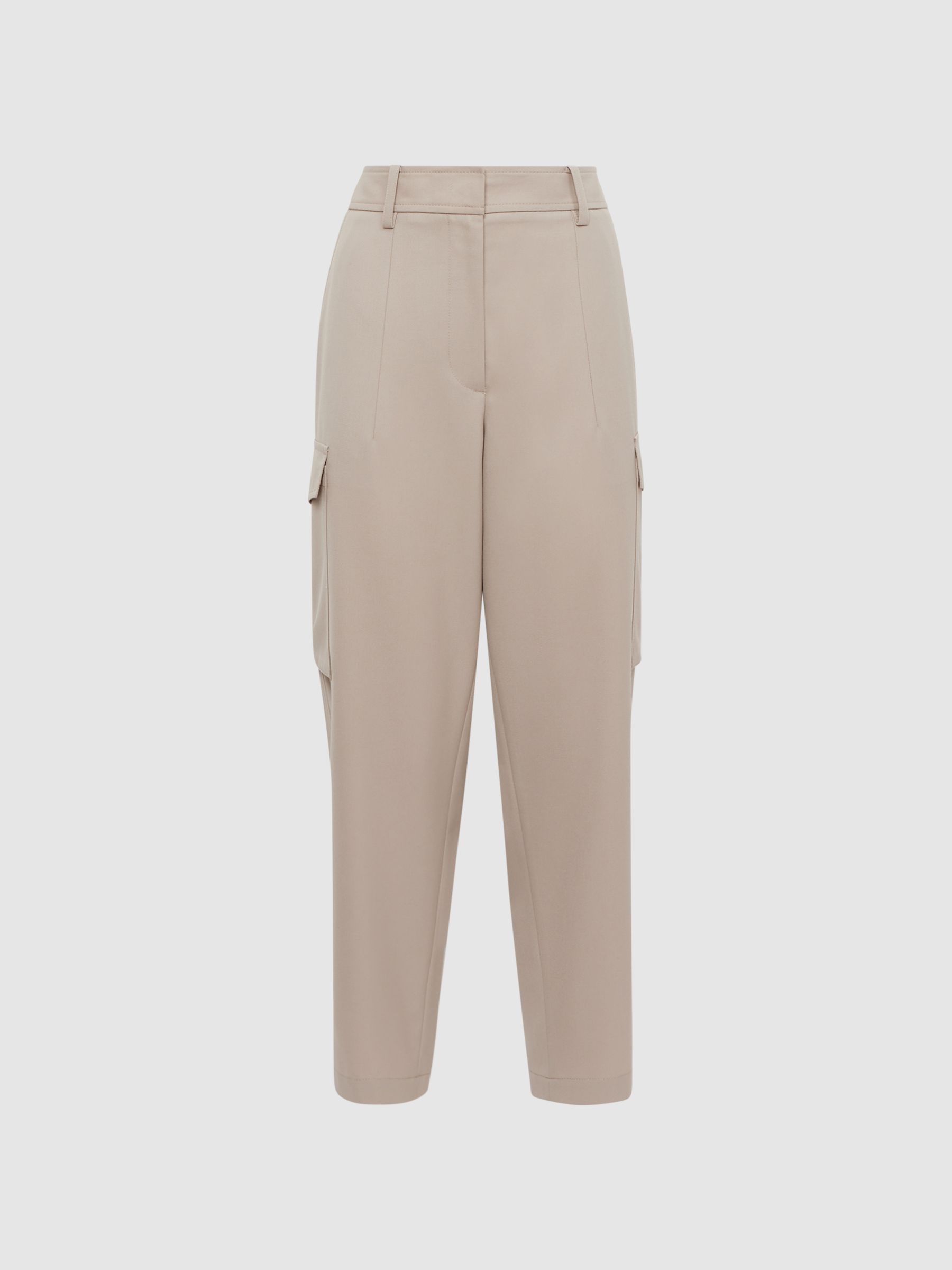 Mid Rise Cargo Trousers in Neutral - Image 7 of 7