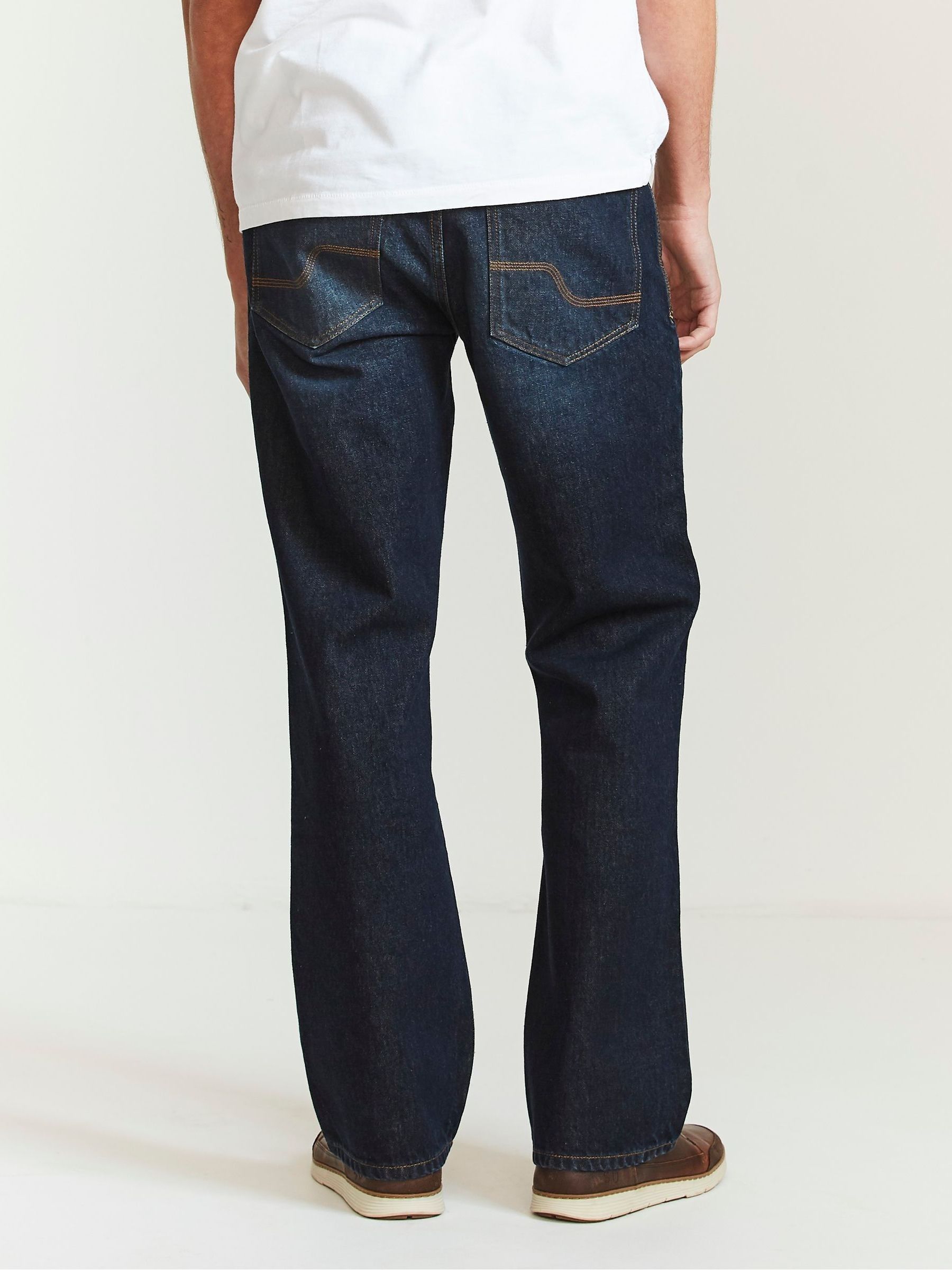 Dark Vintage Wash Denim Bootcut Jeans - Image 2 of 2