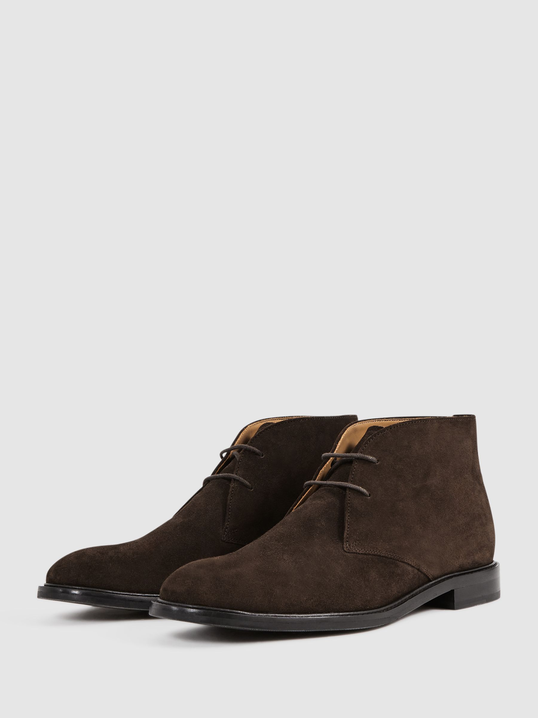 Suede Chukka Boots in Dark Brown - Image 2 of 6