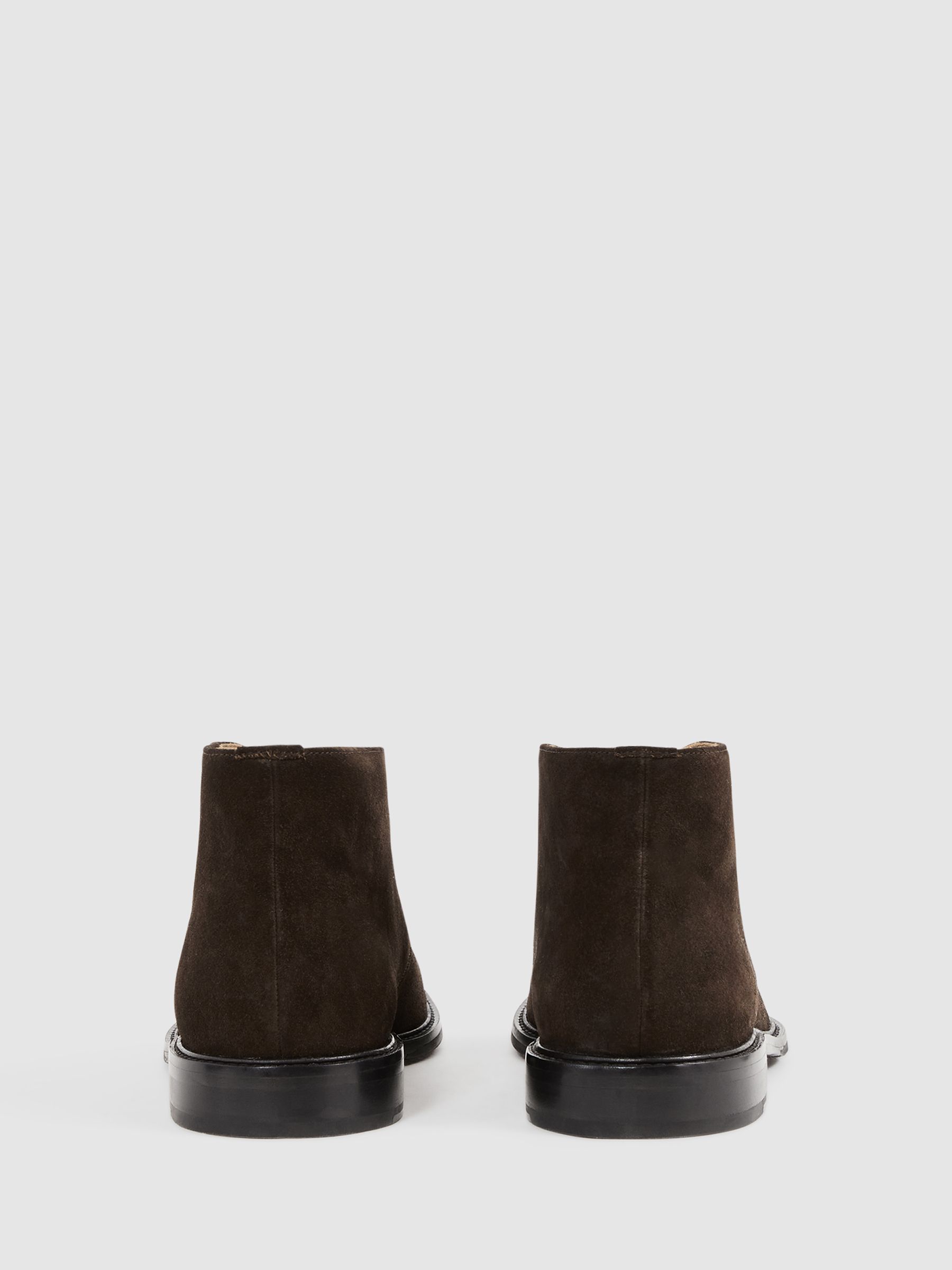 Suede Chukka Boots in Dark Brown - Image 3 of 6