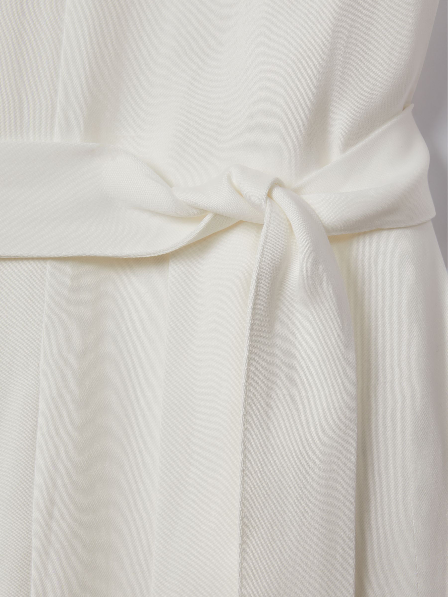 One-Shoulder Belted Jumpsuit in Ivory - Image 6 of 6
