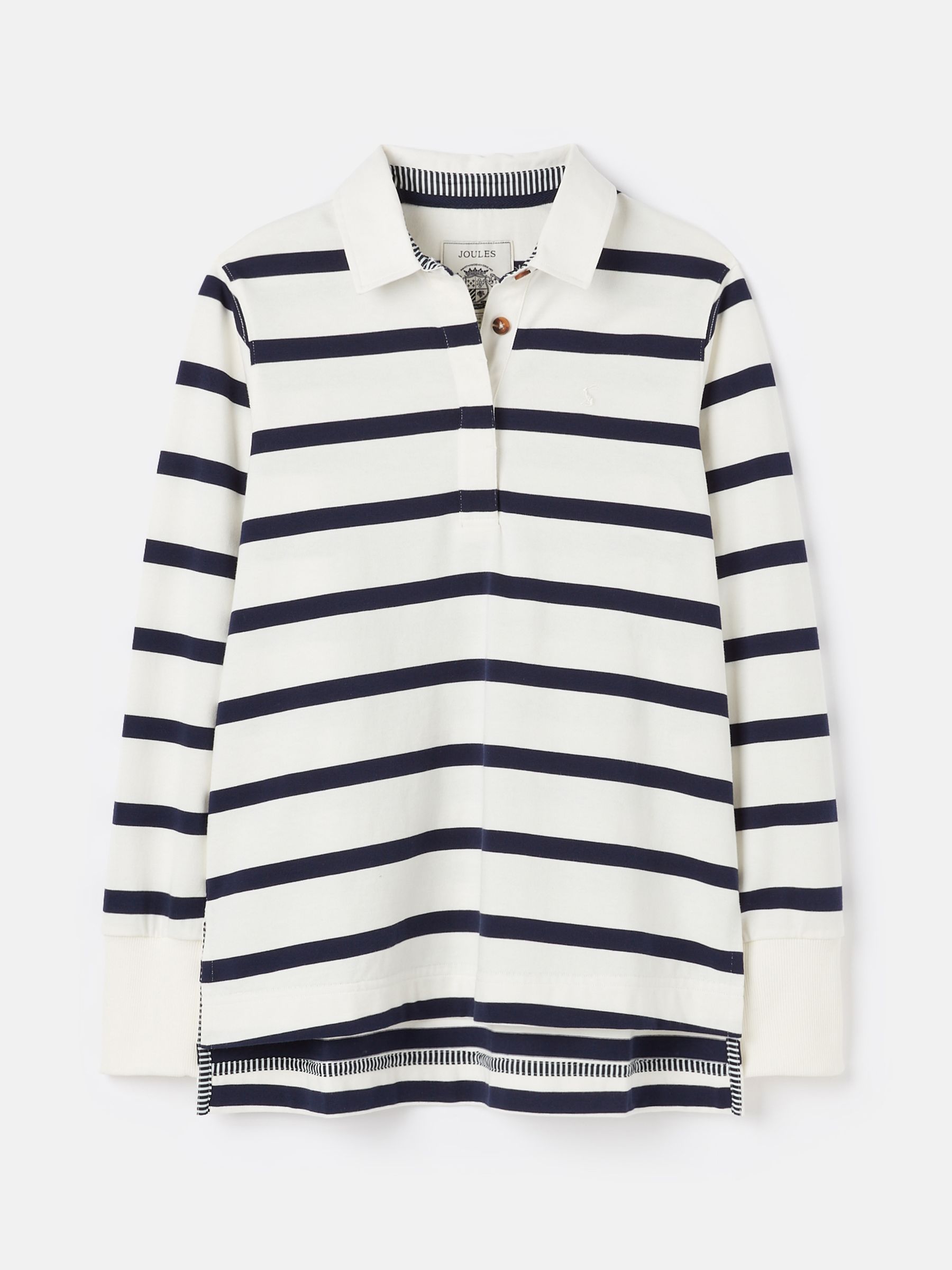 Sammie Cream/Navy Striped Heavyweight Cotton Rugby Shirt - Image 7 of 7