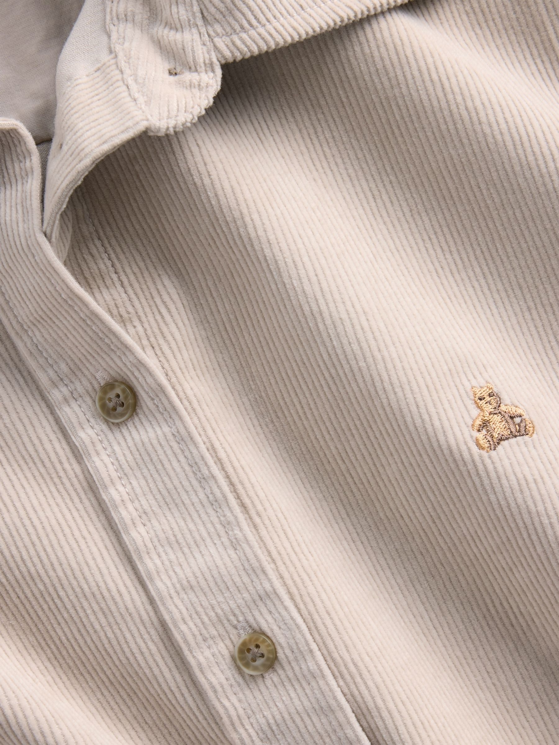 Beige Corduroy Oversized Shirt - Image 4 of 4 Beige Corduroy Oversized Shirt - Image 4 of 4