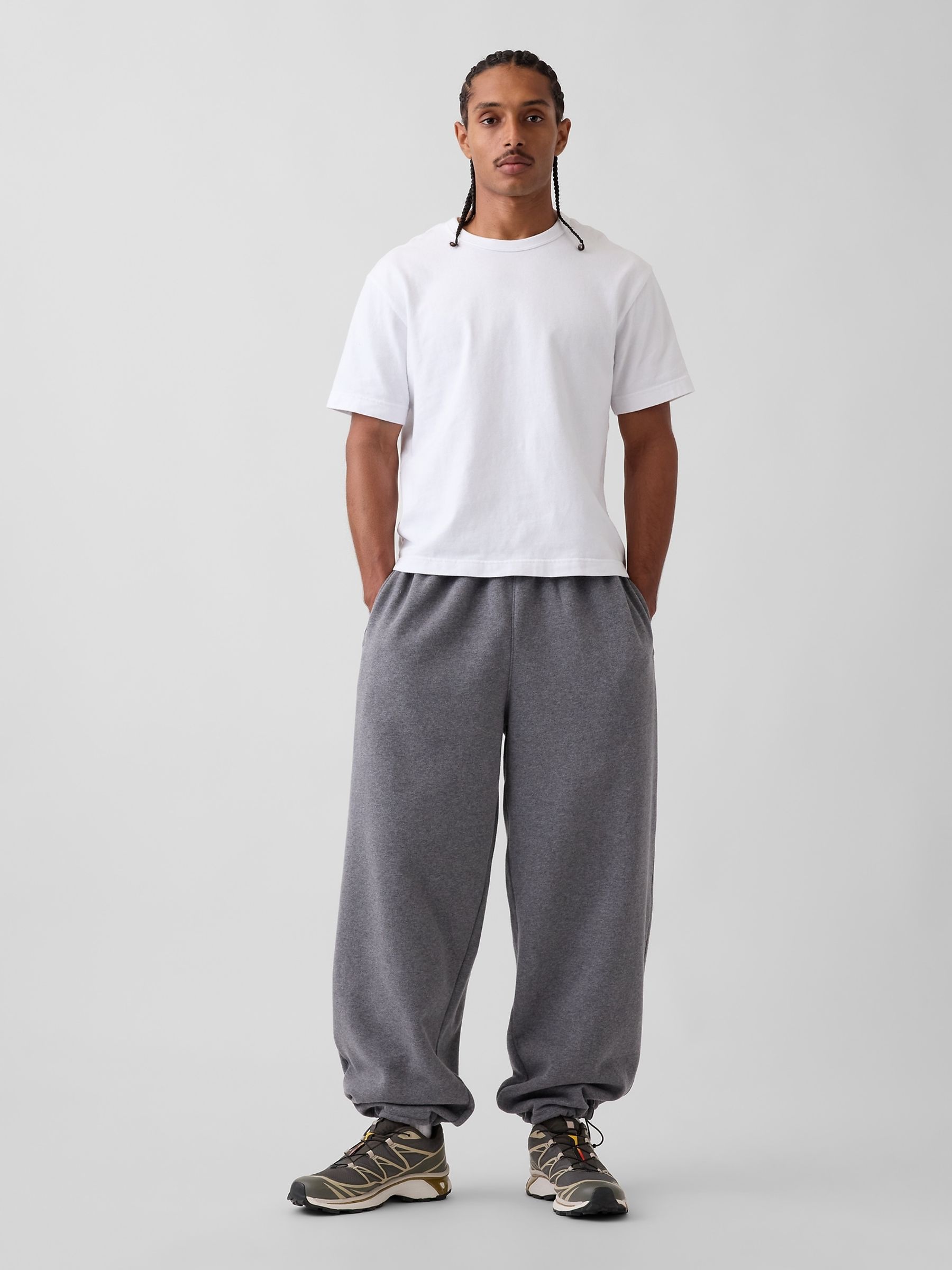 Dark Grey Vintage Soft Baggy Joggers - Image 5 of 5