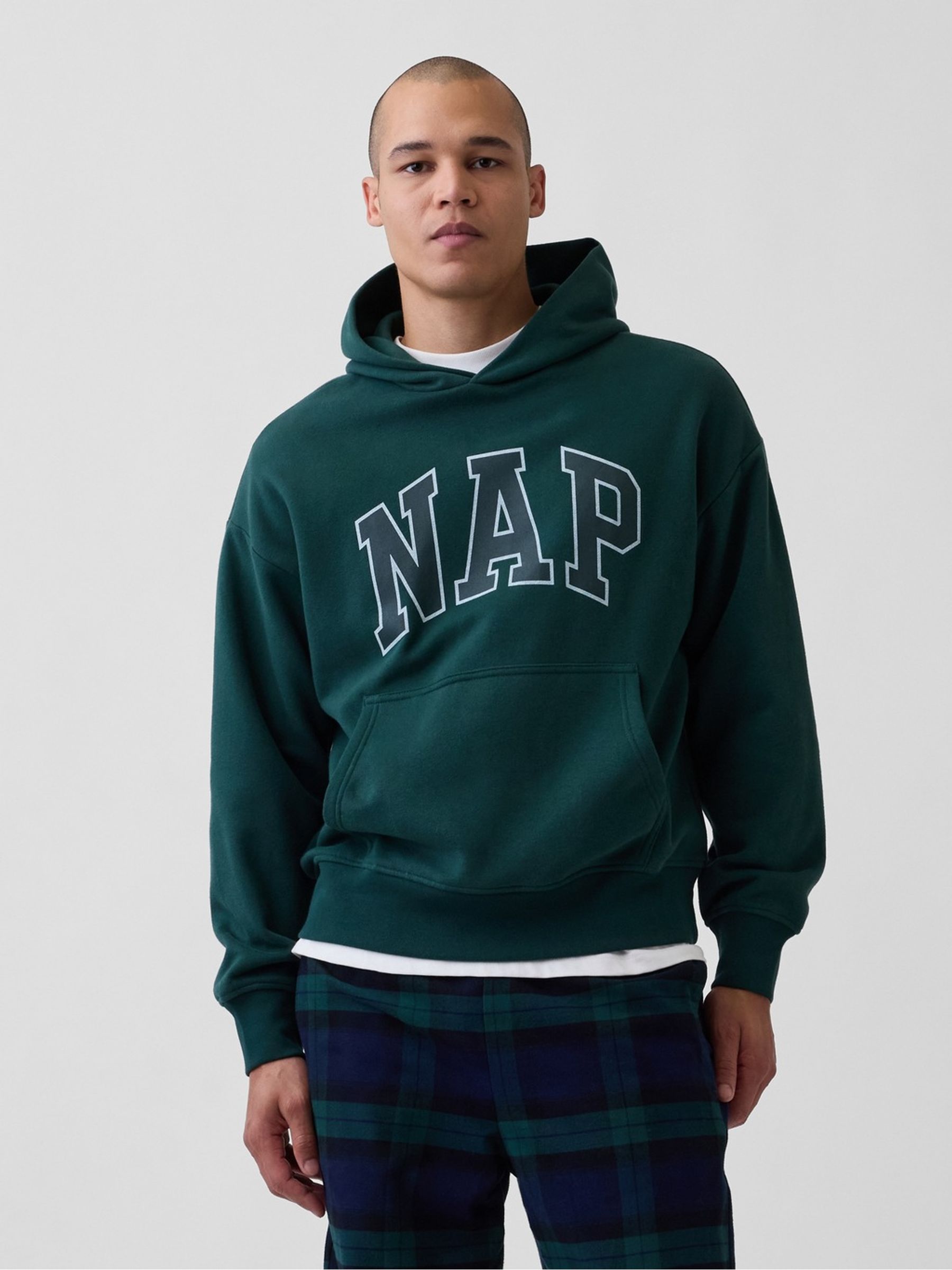 Green Vintage Soft NAP Logo Hoodie - Image 1 of 5