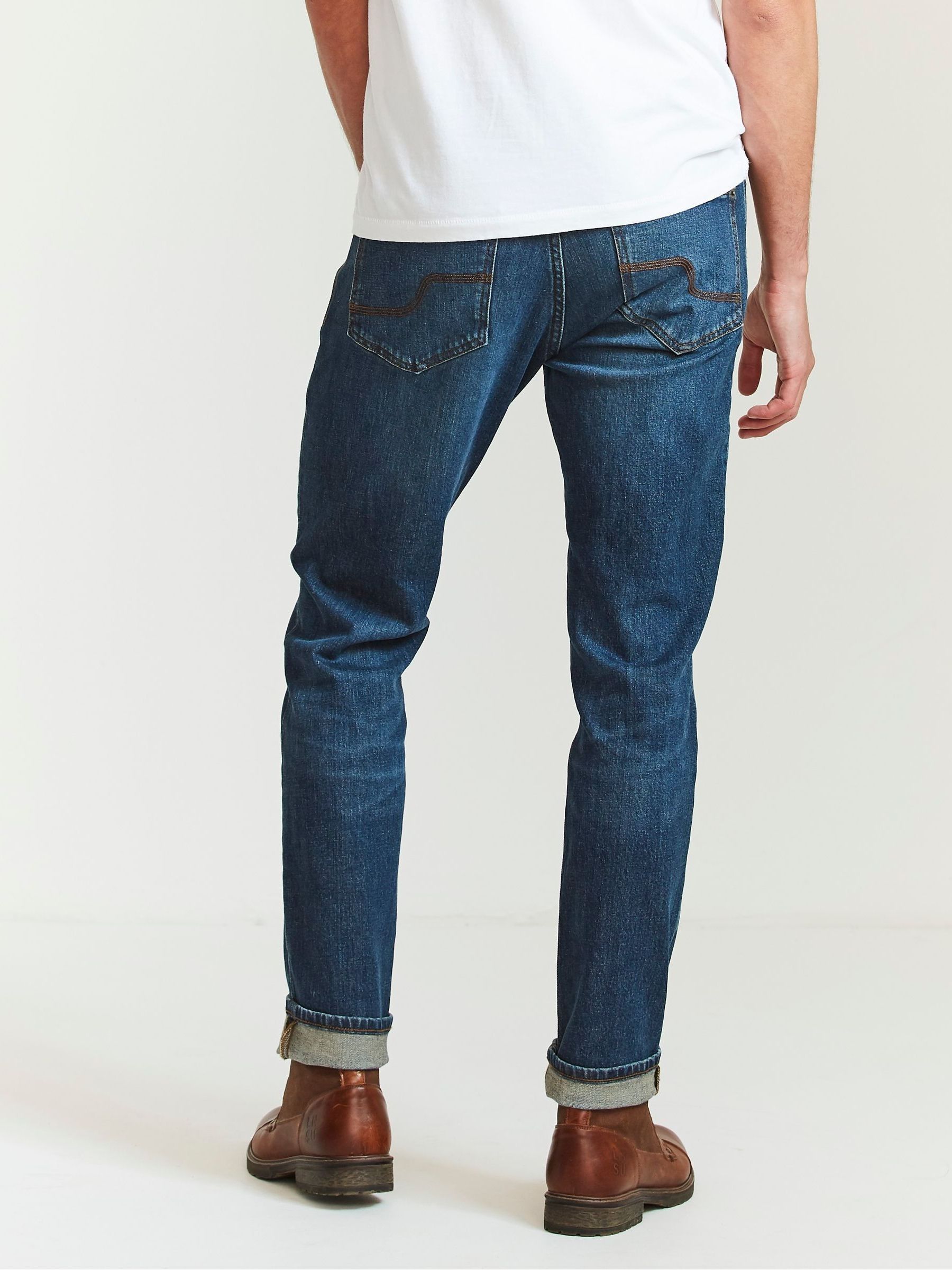 Blue Mid Wash Denim Slim Jeans - Image 2 of 4