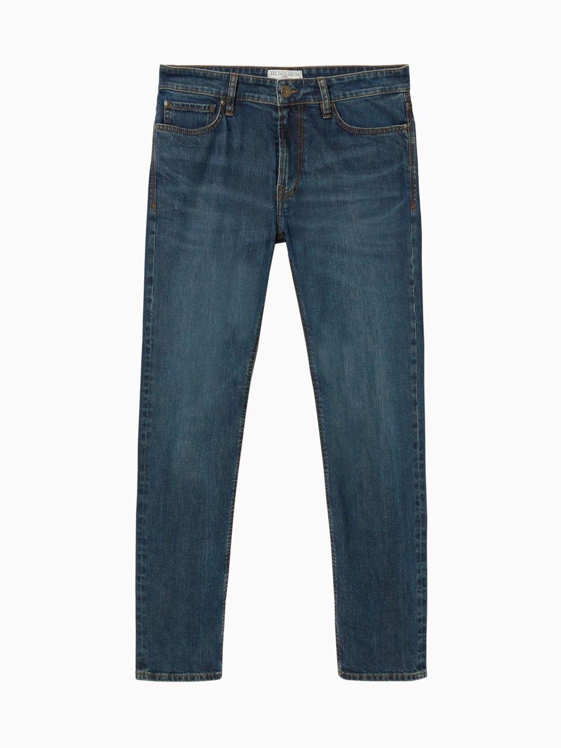 Blue Mid Wash Denim Slim Jeans - Image 4 of 4