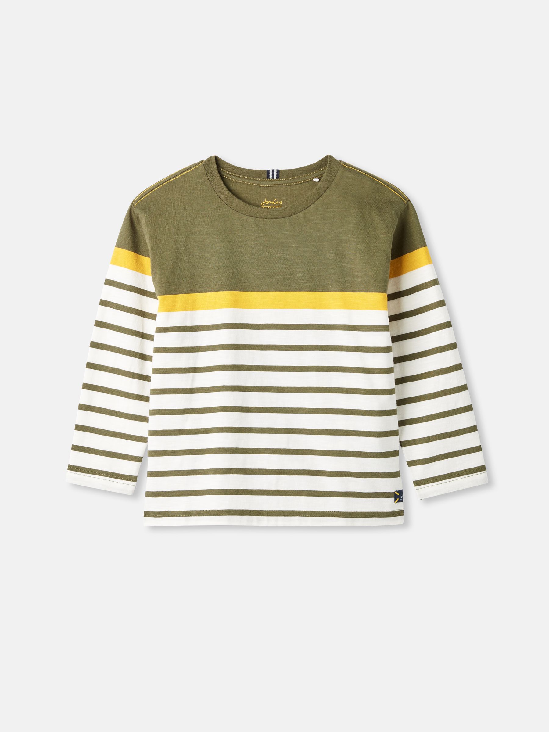 Green/White Striped Long Sleeve Top - Image 1 of 6