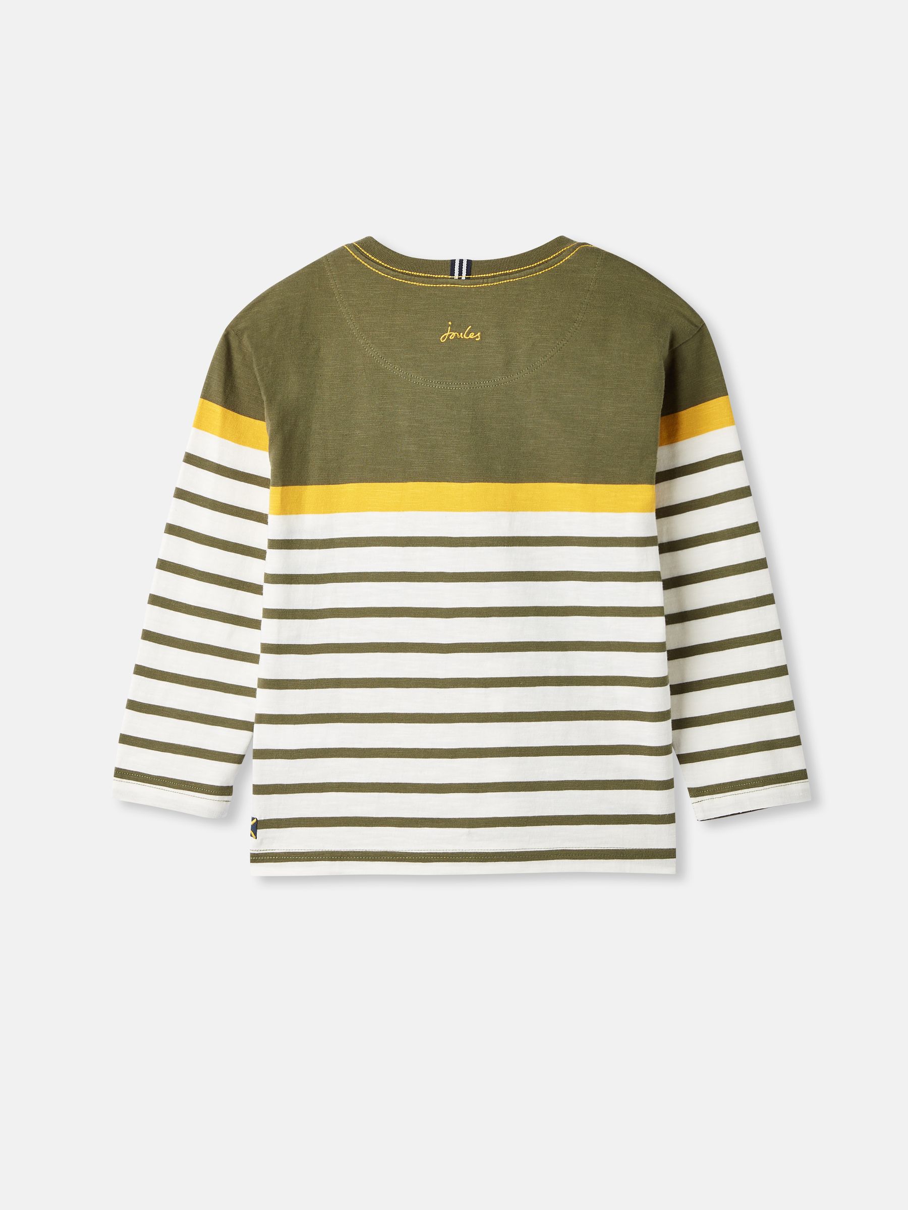Green/White Striped Long Sleeve Top - Image 2 of 6