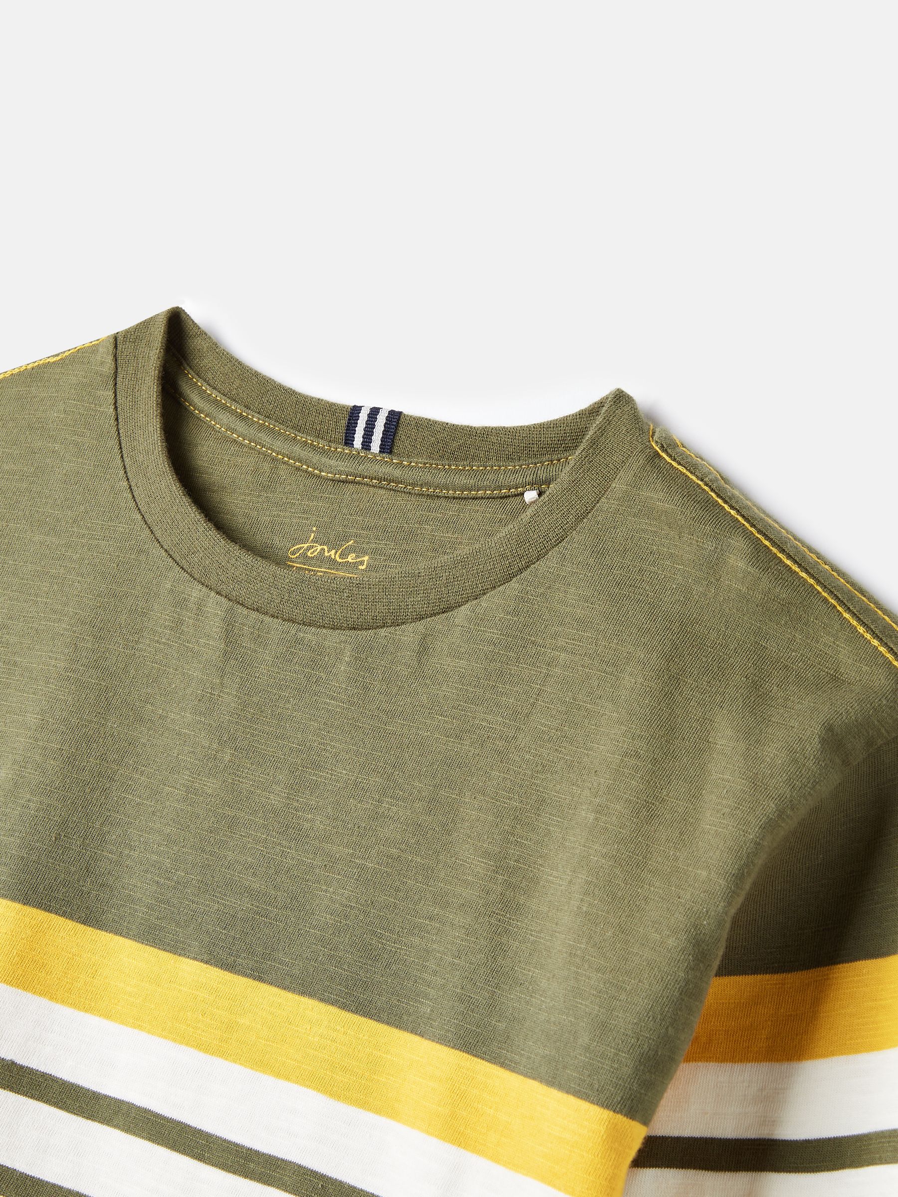 Green/White Striped Long Sleeve Top - Image 3 of 6