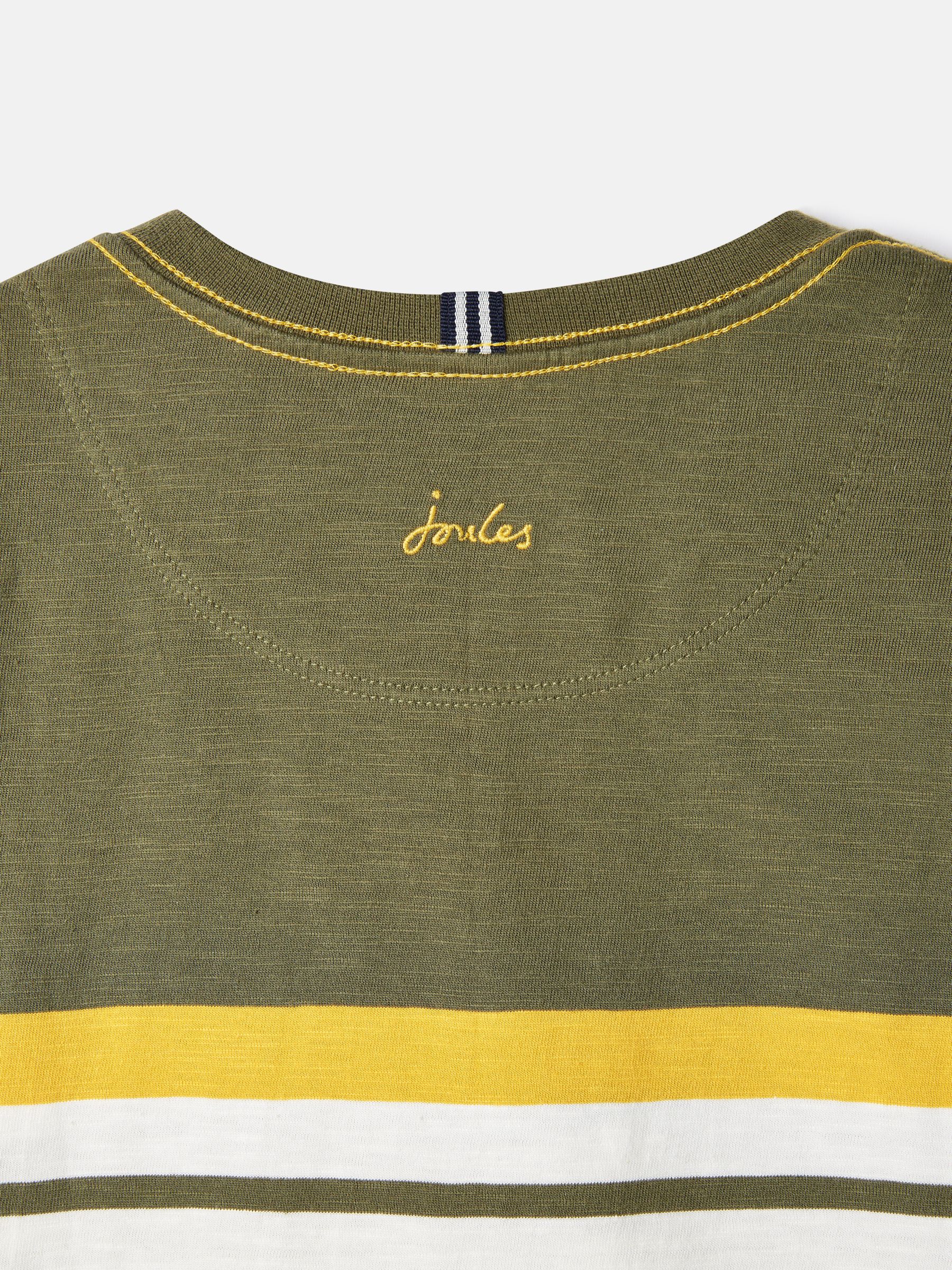 Green/White Striped Long Sleeve Top - Image 4 of 6